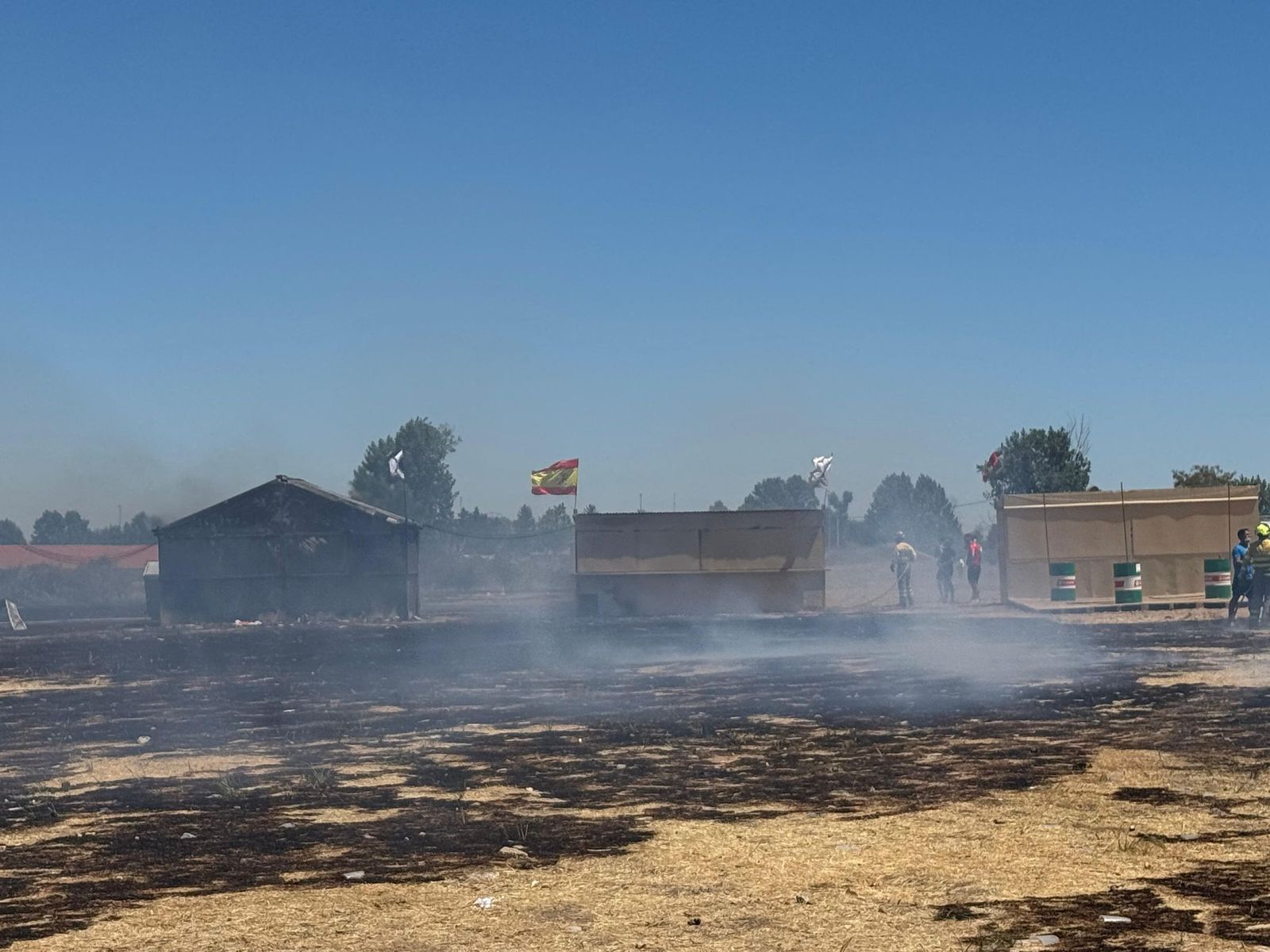 Incendio forestal en la zona de peñas de Santa Marta de Tormes