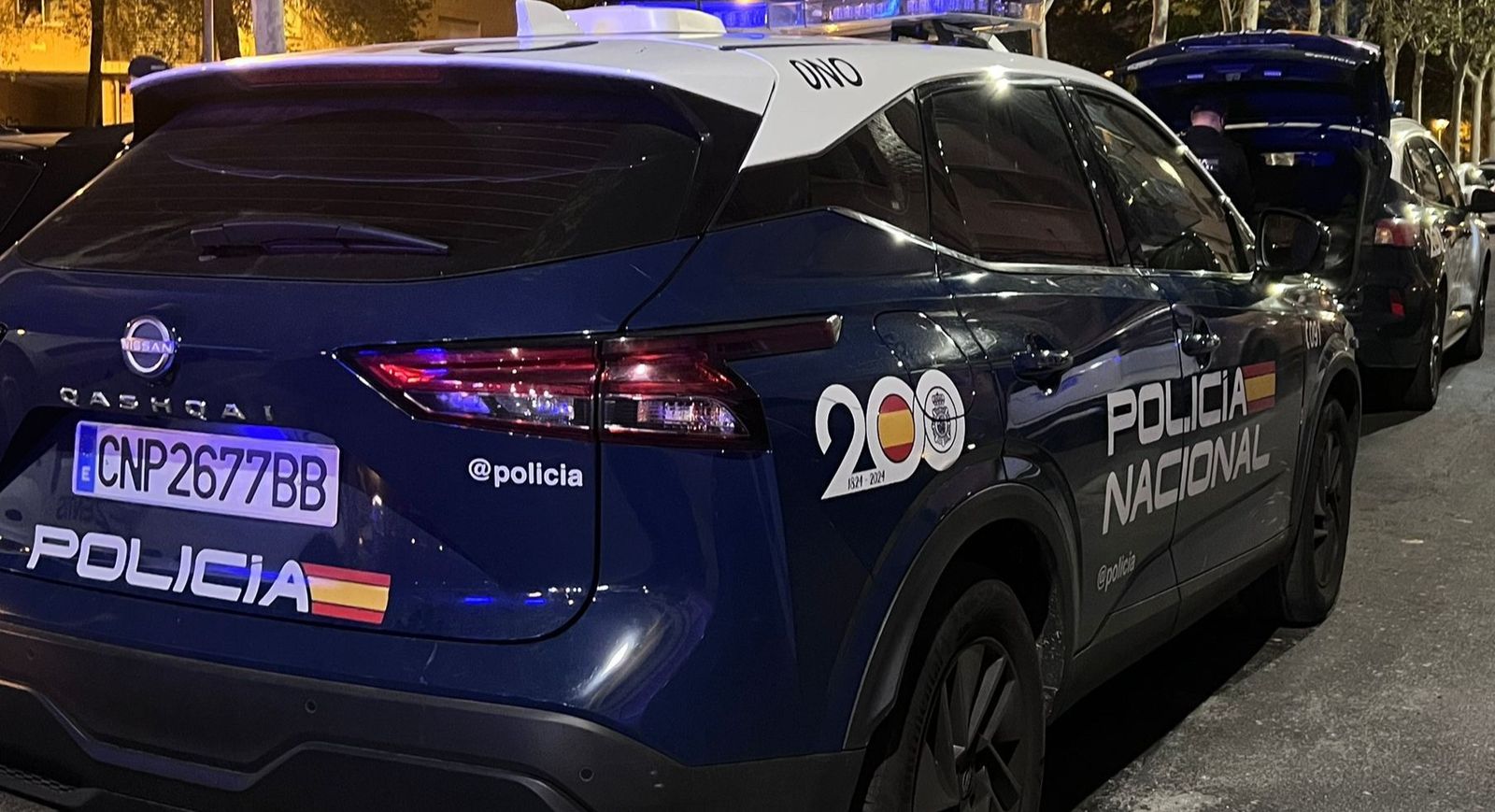 Agentes de la Policía Nacional durante una intervención en Salamanca capital