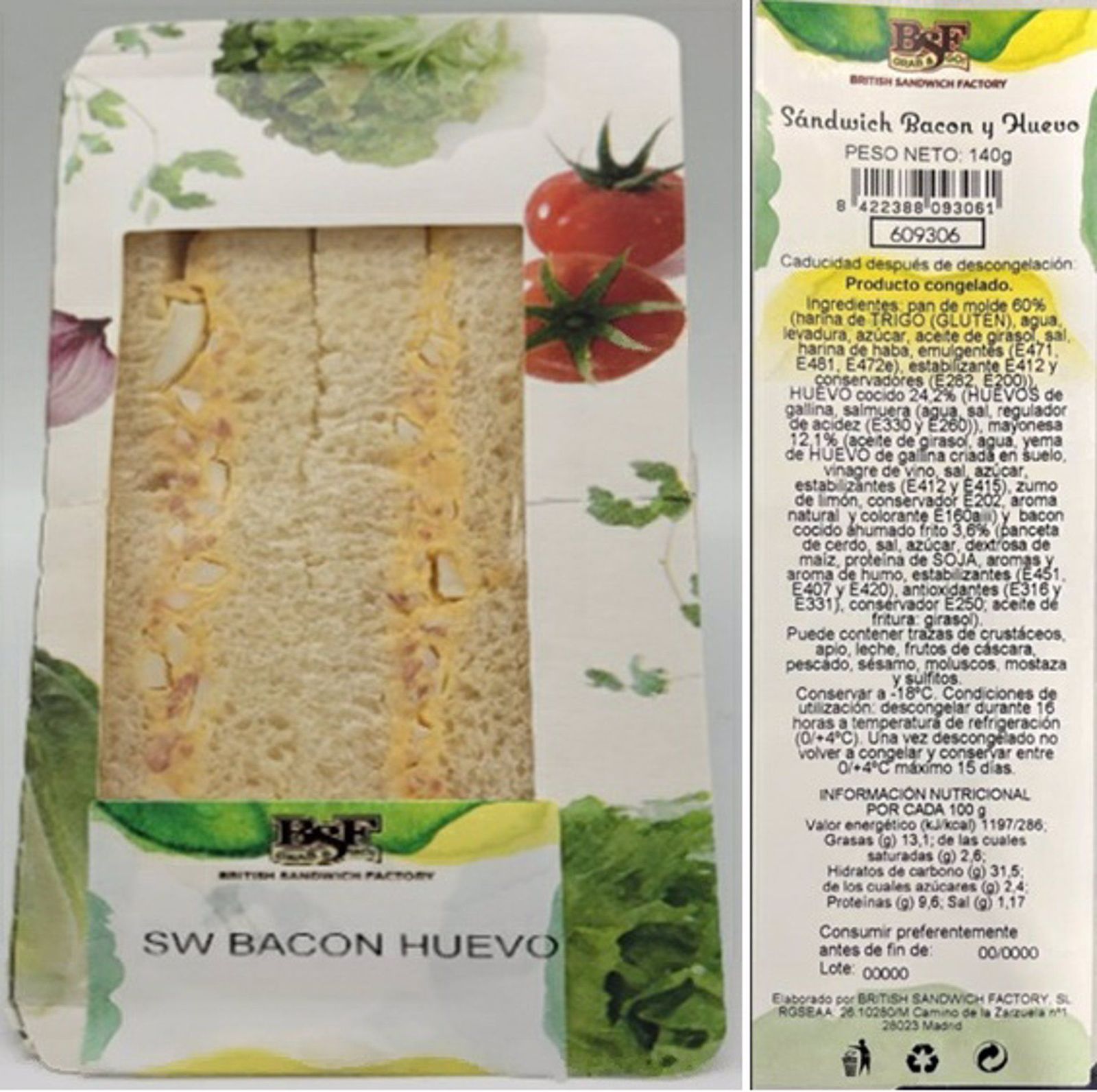 Producto afectado. EP