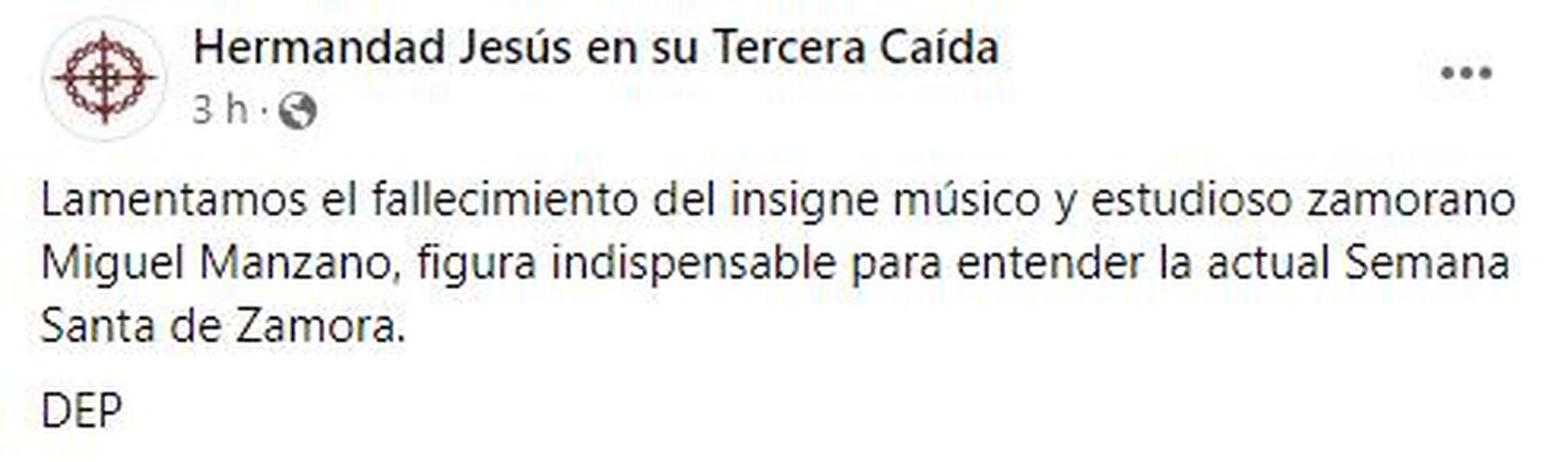 Jesús en su Tercera Caída