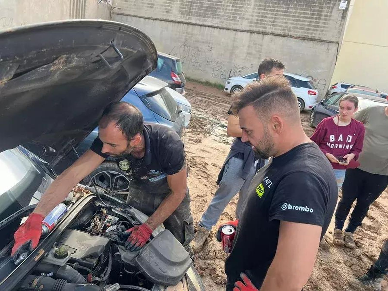 Ivan y Javier en Paiporta