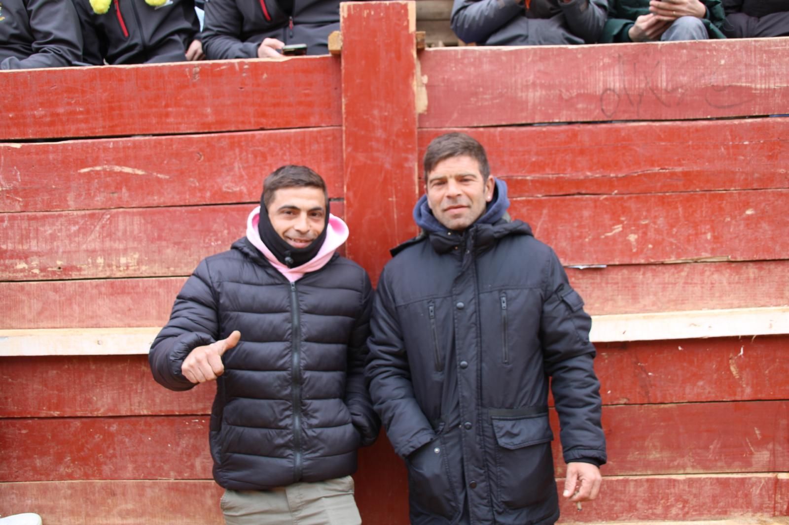 Ambiente en el encierro a caballo de Ciudad Rodrigo