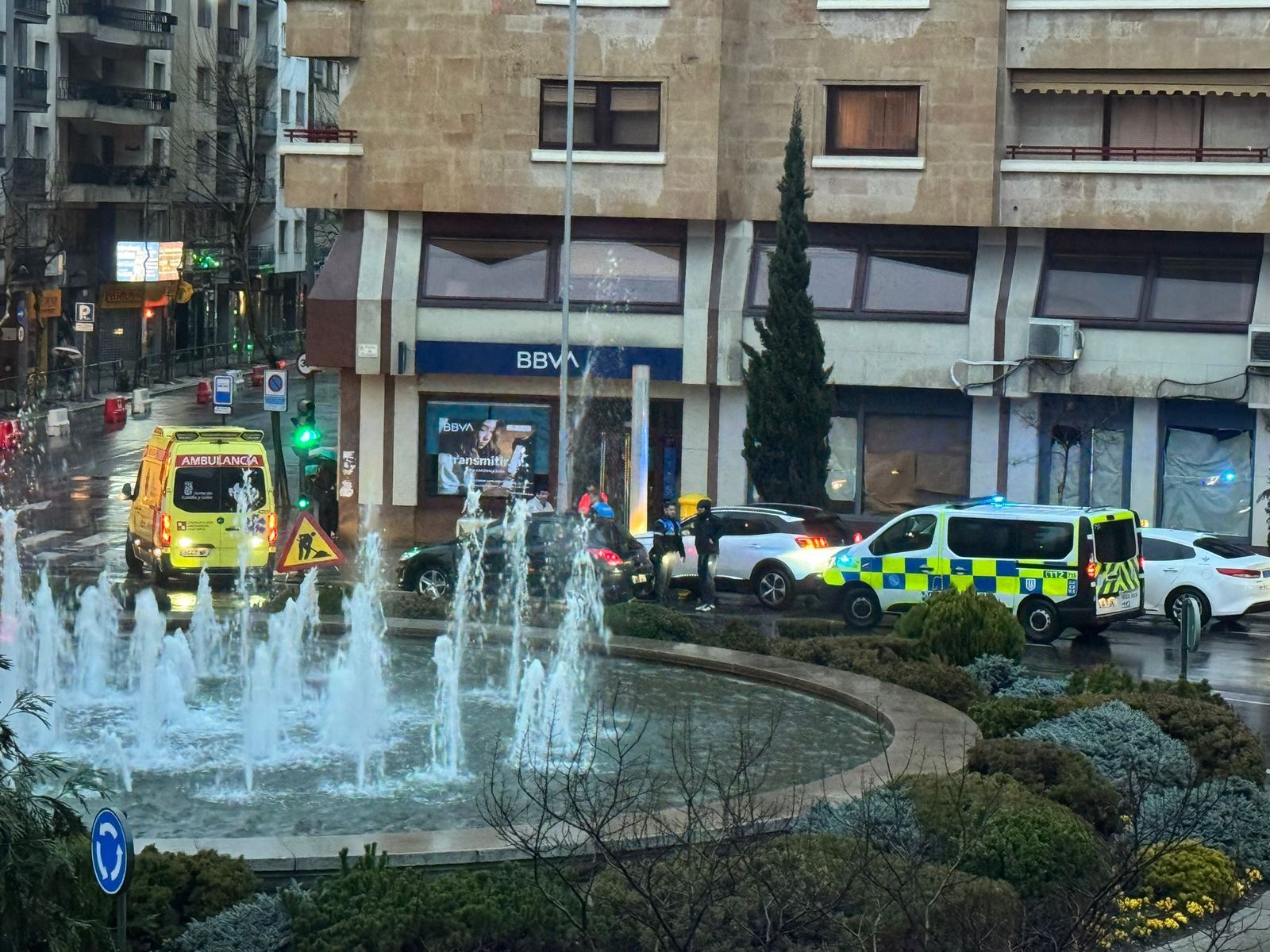 Ambulancia y Policía Local en Puerta de Zamora Ambulancia y Policía Local en Puerta de Zamora
