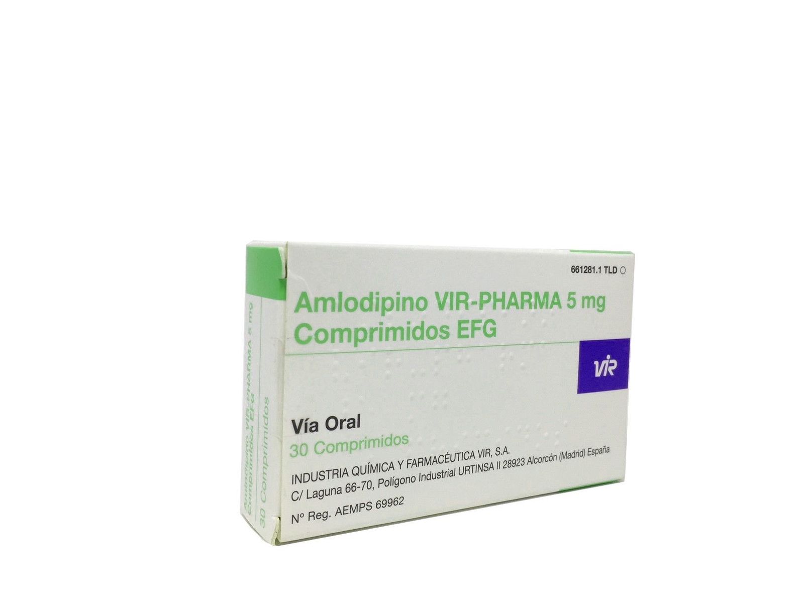 Amlodipino VIR PHARMA 5x30