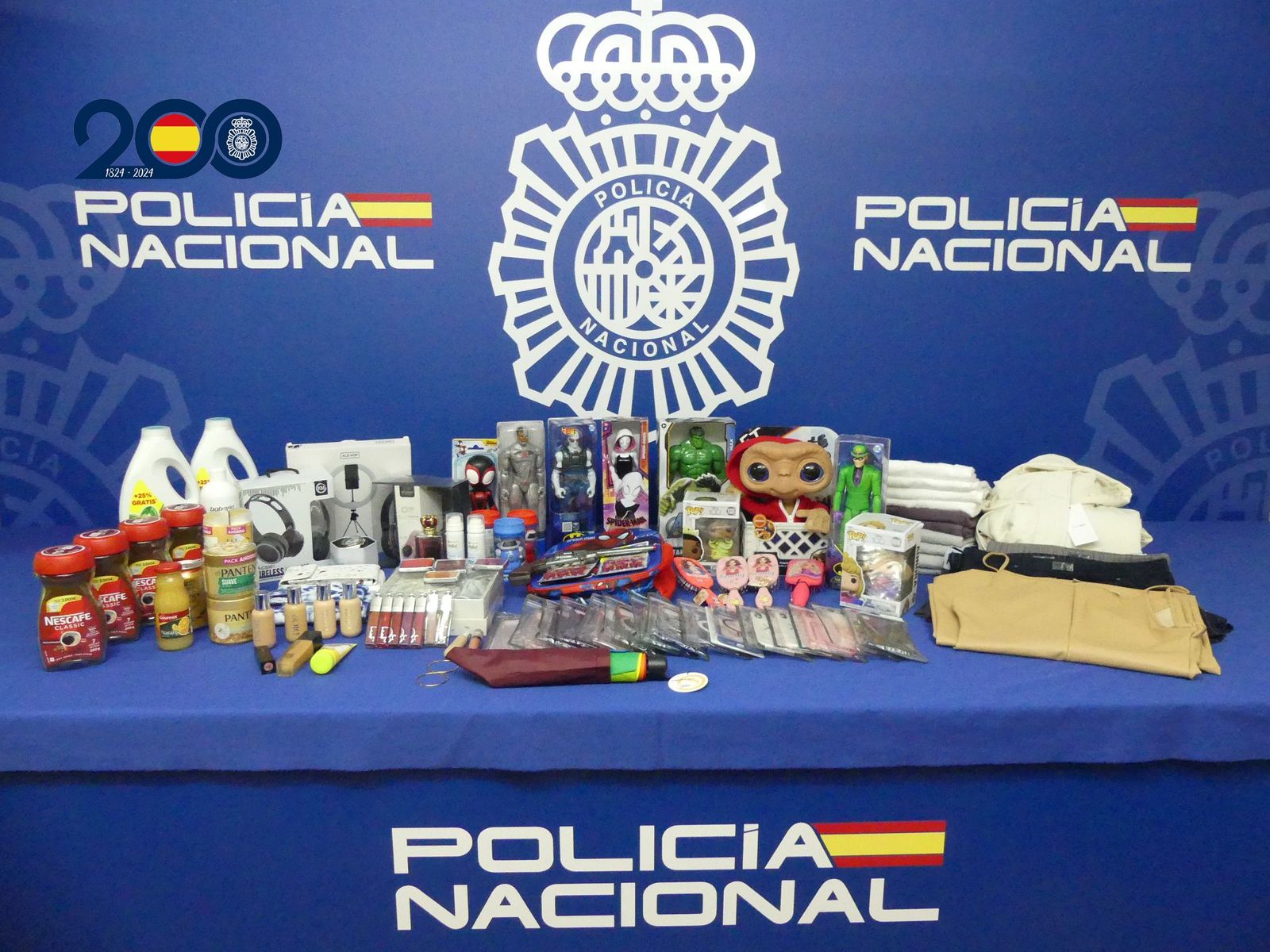Foto de lo incautado por agentes de la Policía Nacional