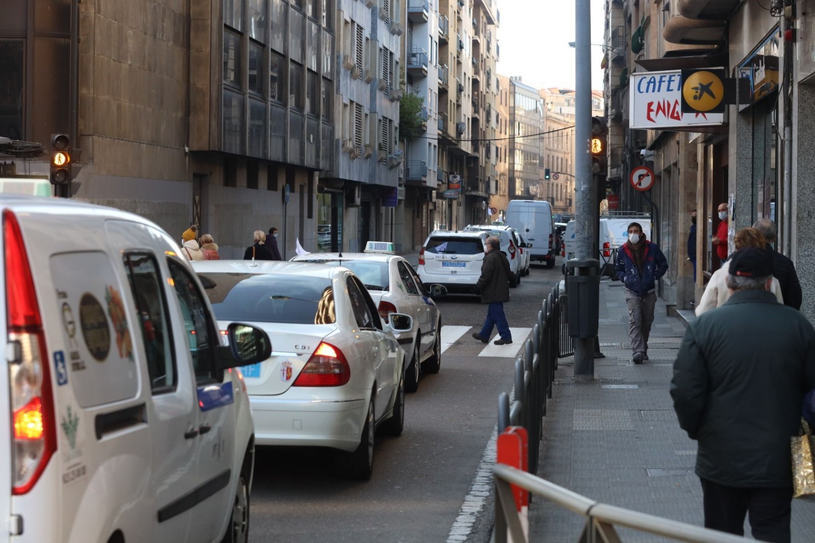 Manifestación de autónomos en Salamanca