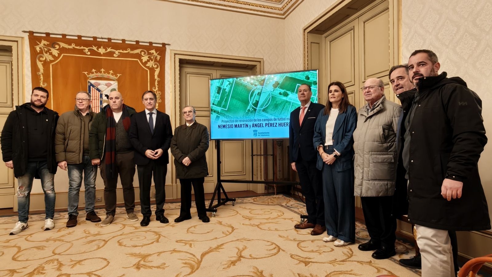 Presentación de los proyectos de los campos de fútbol Nemesio y Ángel Pérez Huerta