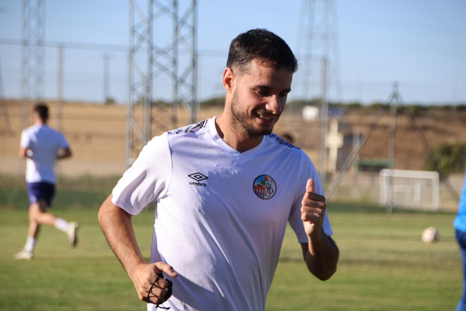 Alvarito, en uno de sus últimos entrenamientos con el Salamanca CF UDS