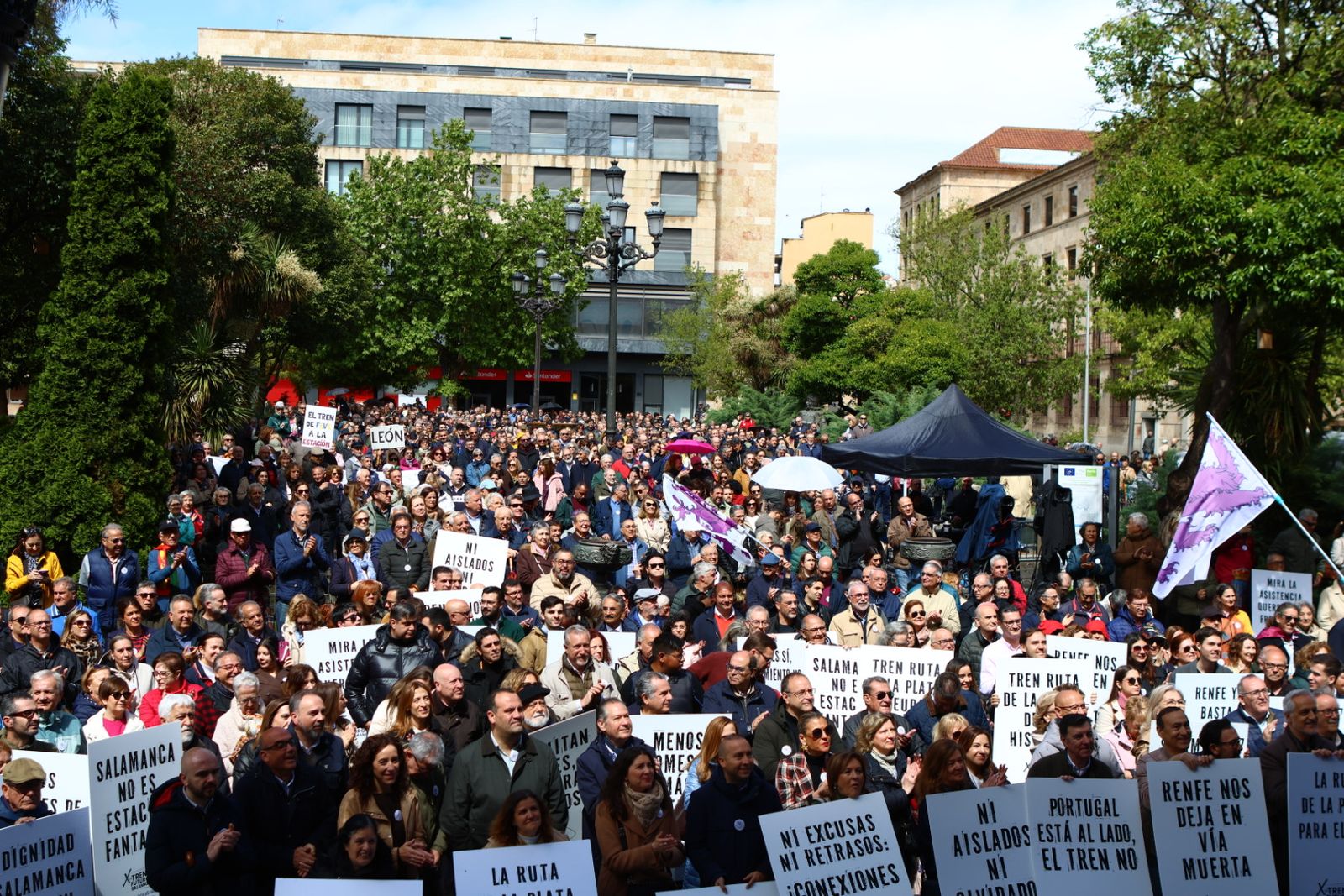 Protesta del 10 de mayo por unas mejores conexiones ferroviarias en Salamanca
