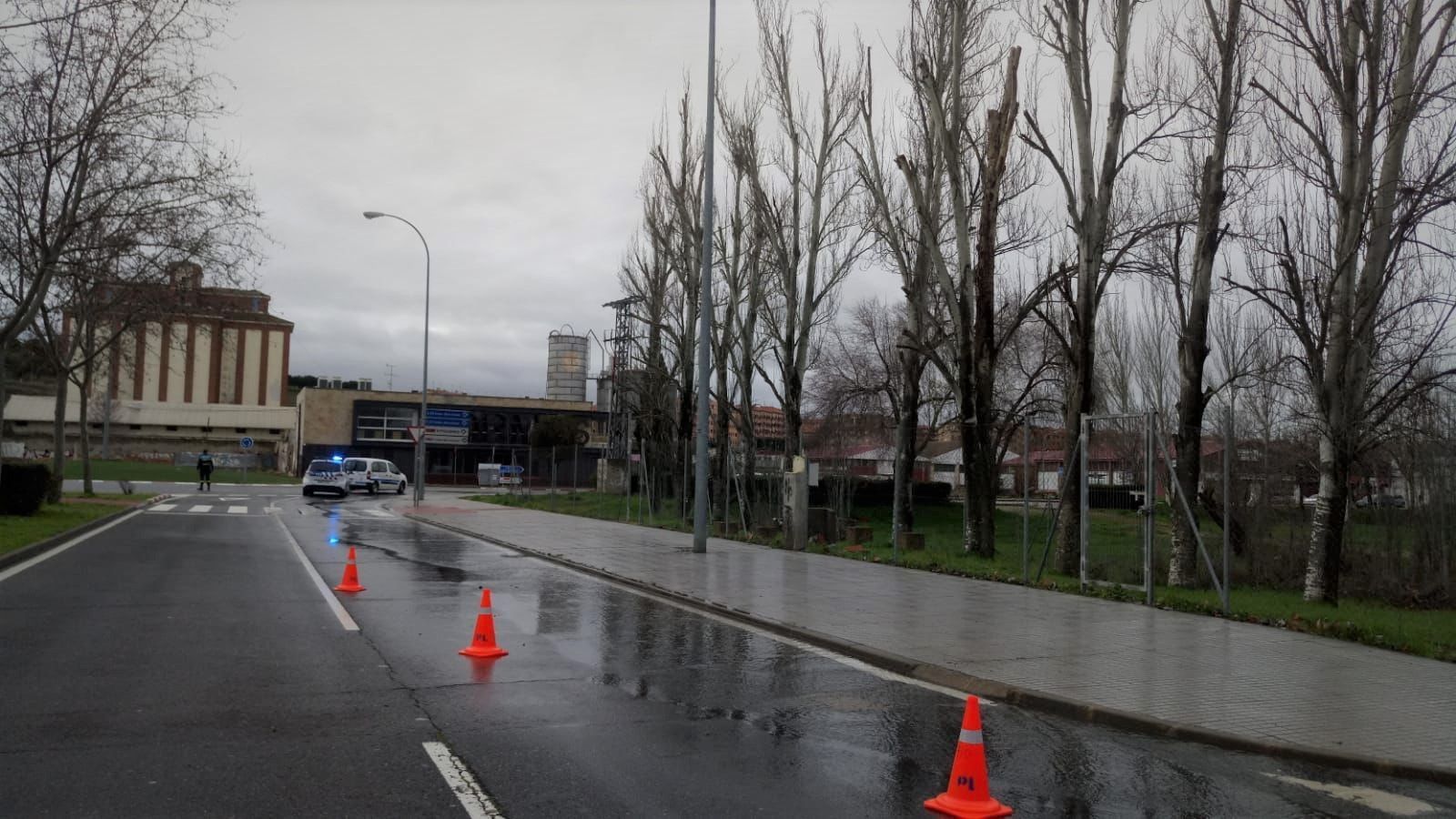 Trabajos de reparación de tuberías en Lasalle en la mañana de este jueves, 11 de febrero