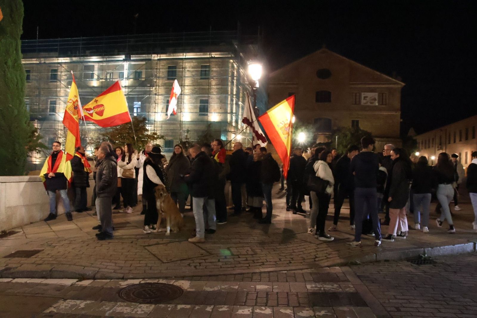 protesta convocada por Vox con motivo de la huelga del 24-N