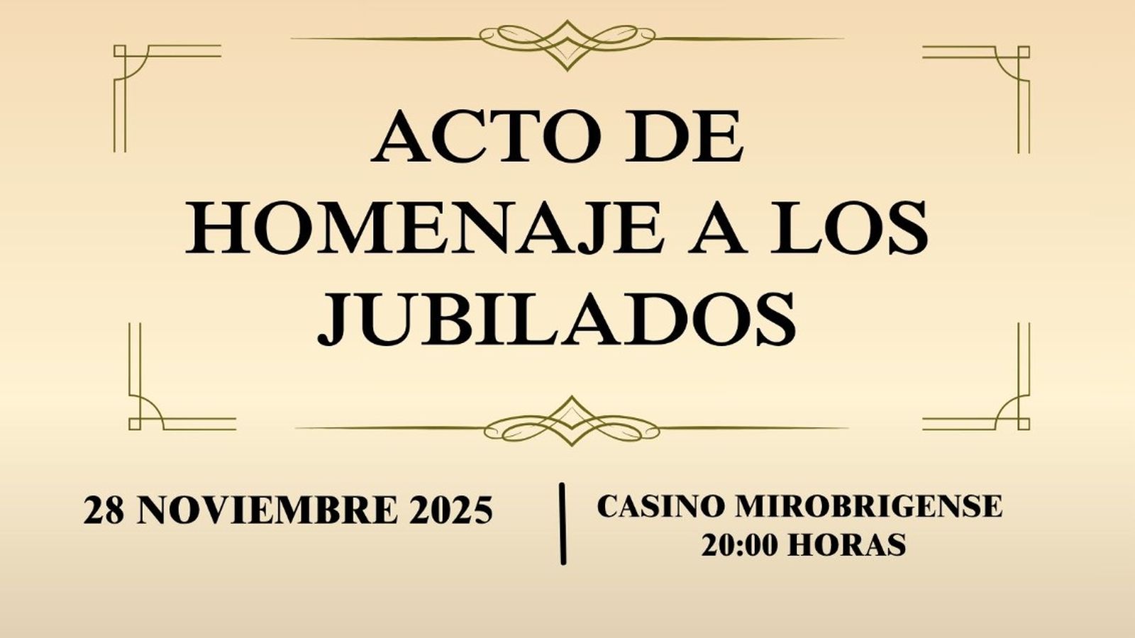 Cartel Homenaje Jubilados 2025