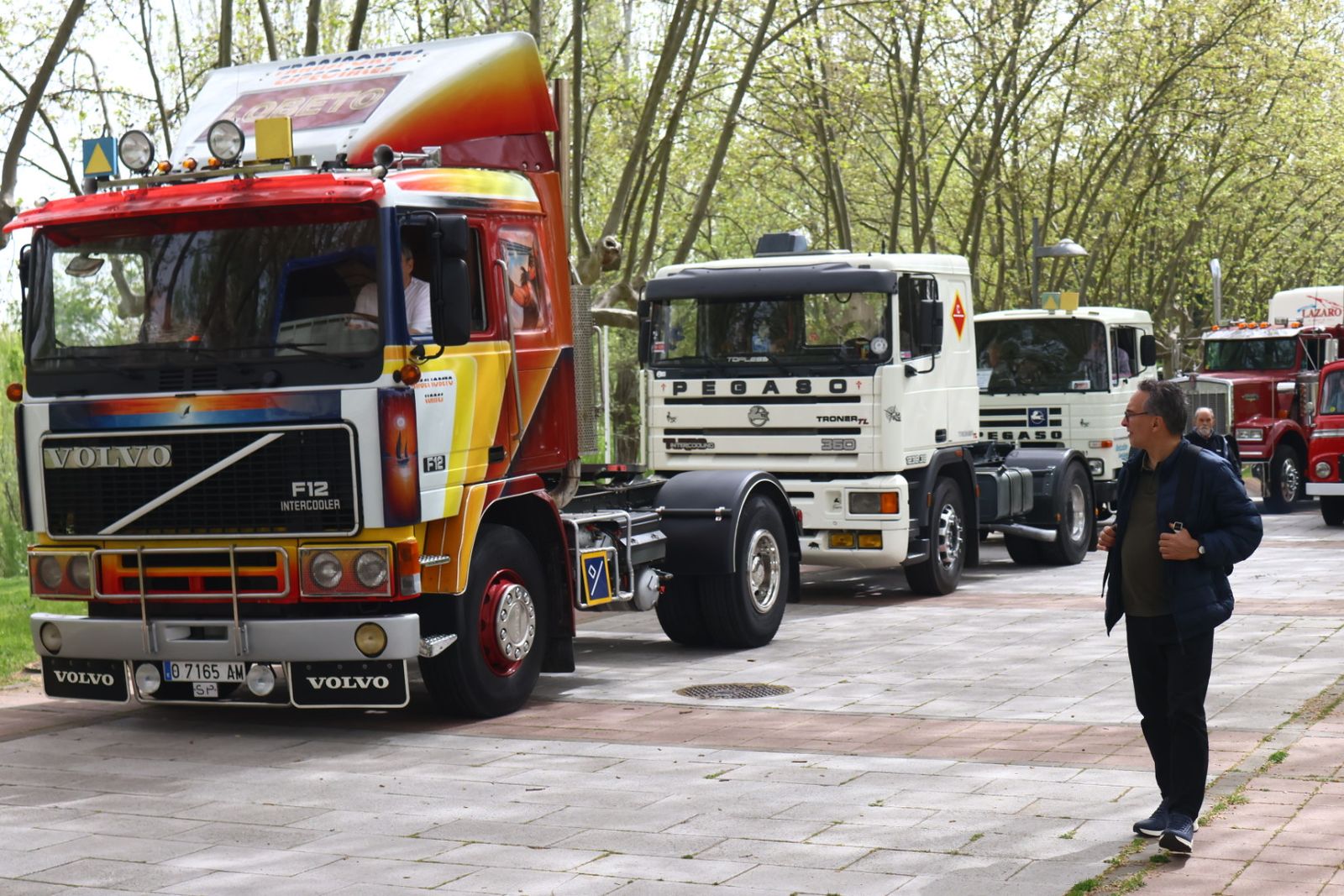 Concentración de camiones clásicos por la X Ruta Peña de Francia Clásicos Pesados CYL