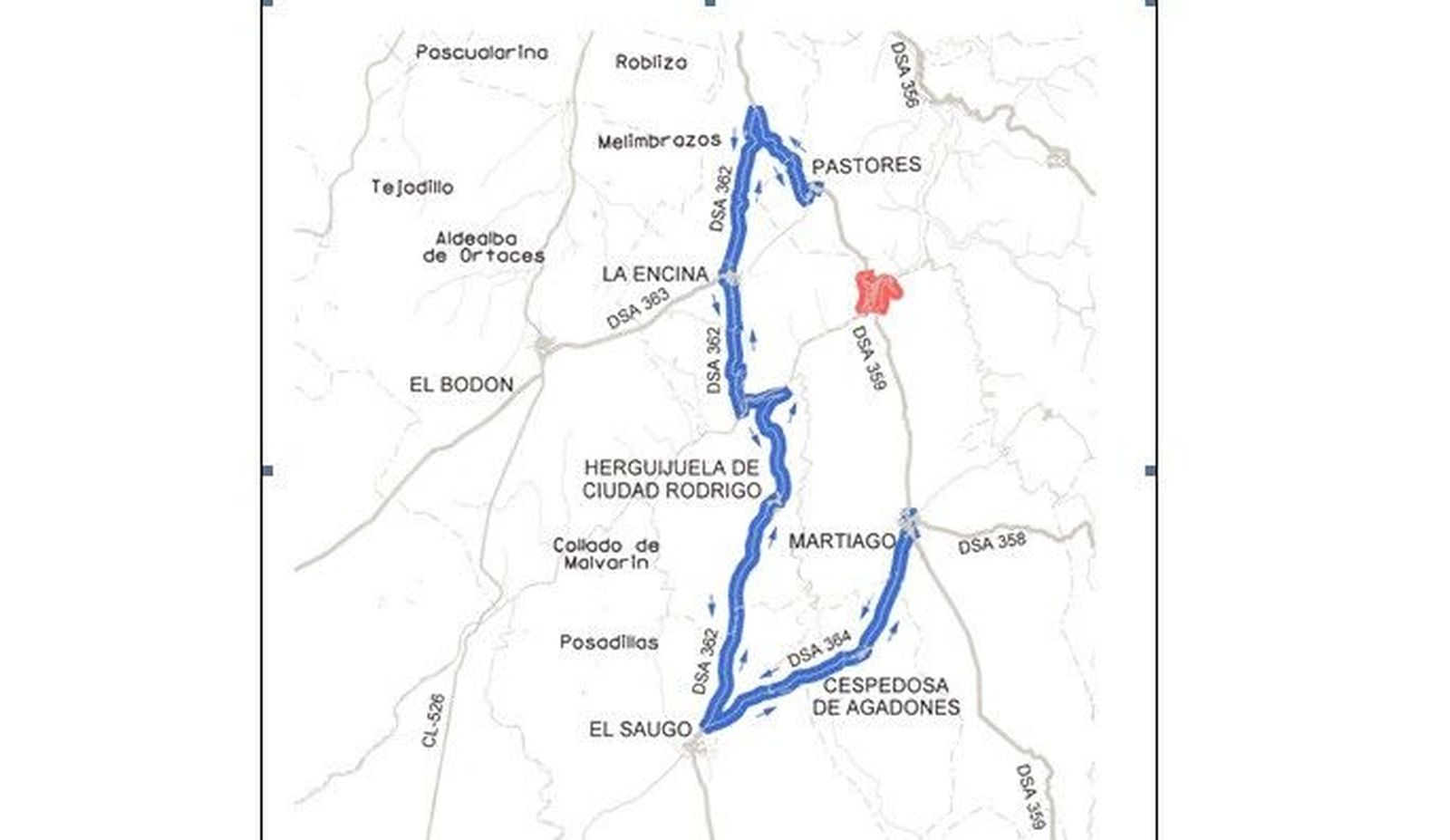 Mapadelcortedetrfico