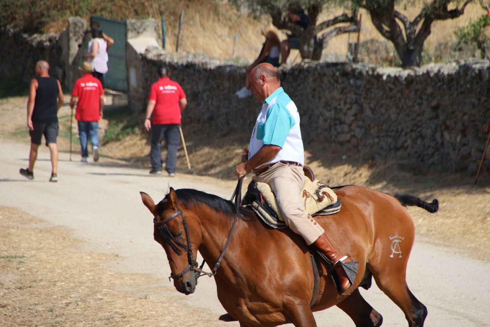 Lumbrales encierro a caballo