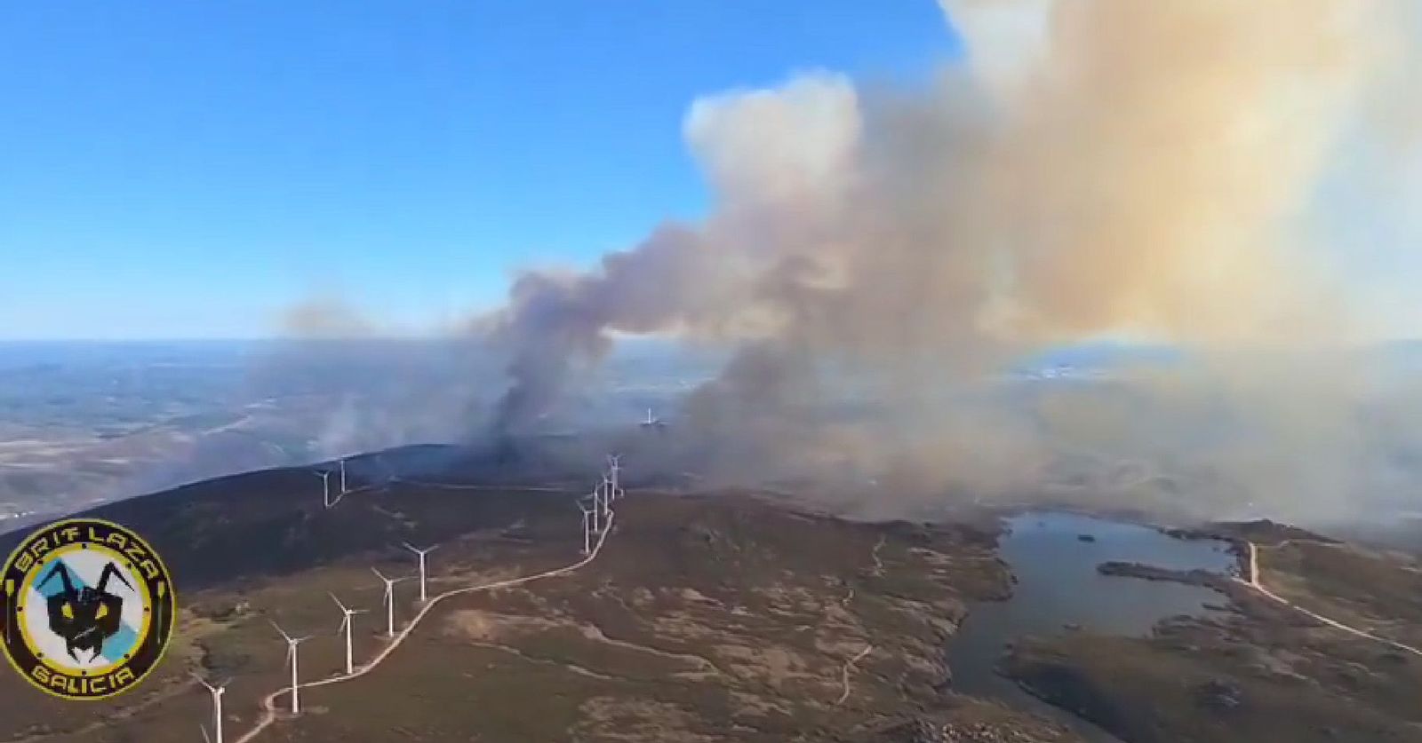 BRIF Laza llega al incendio de Calabor