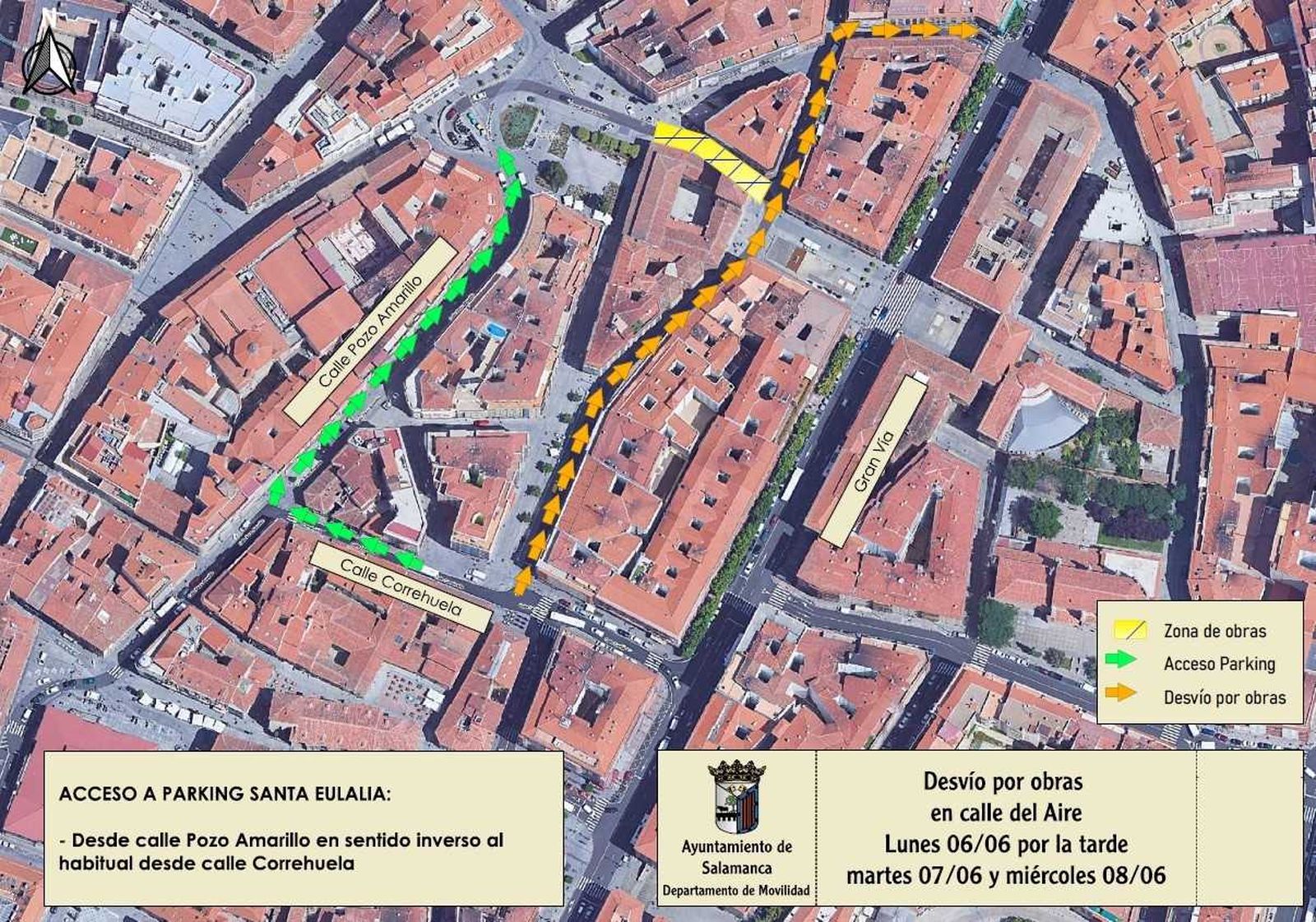 Cortes tráfico 6 al 8 de junio Santa Eulalia