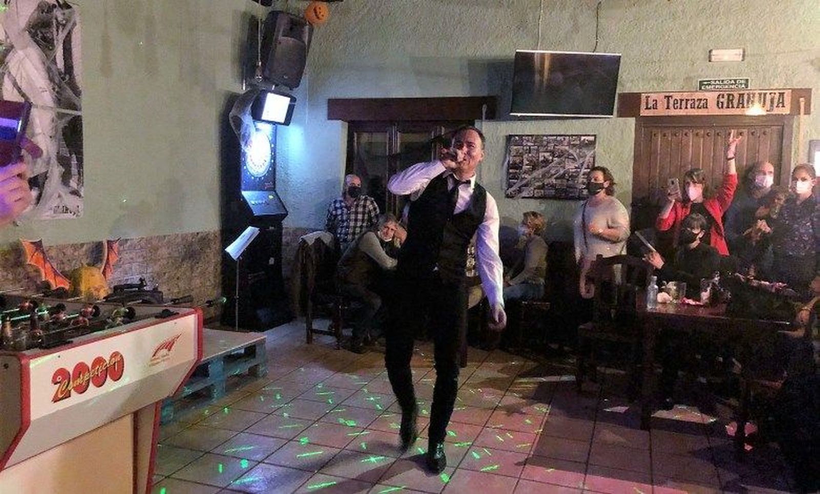 José Luis Peñas, en un momento de la actuación