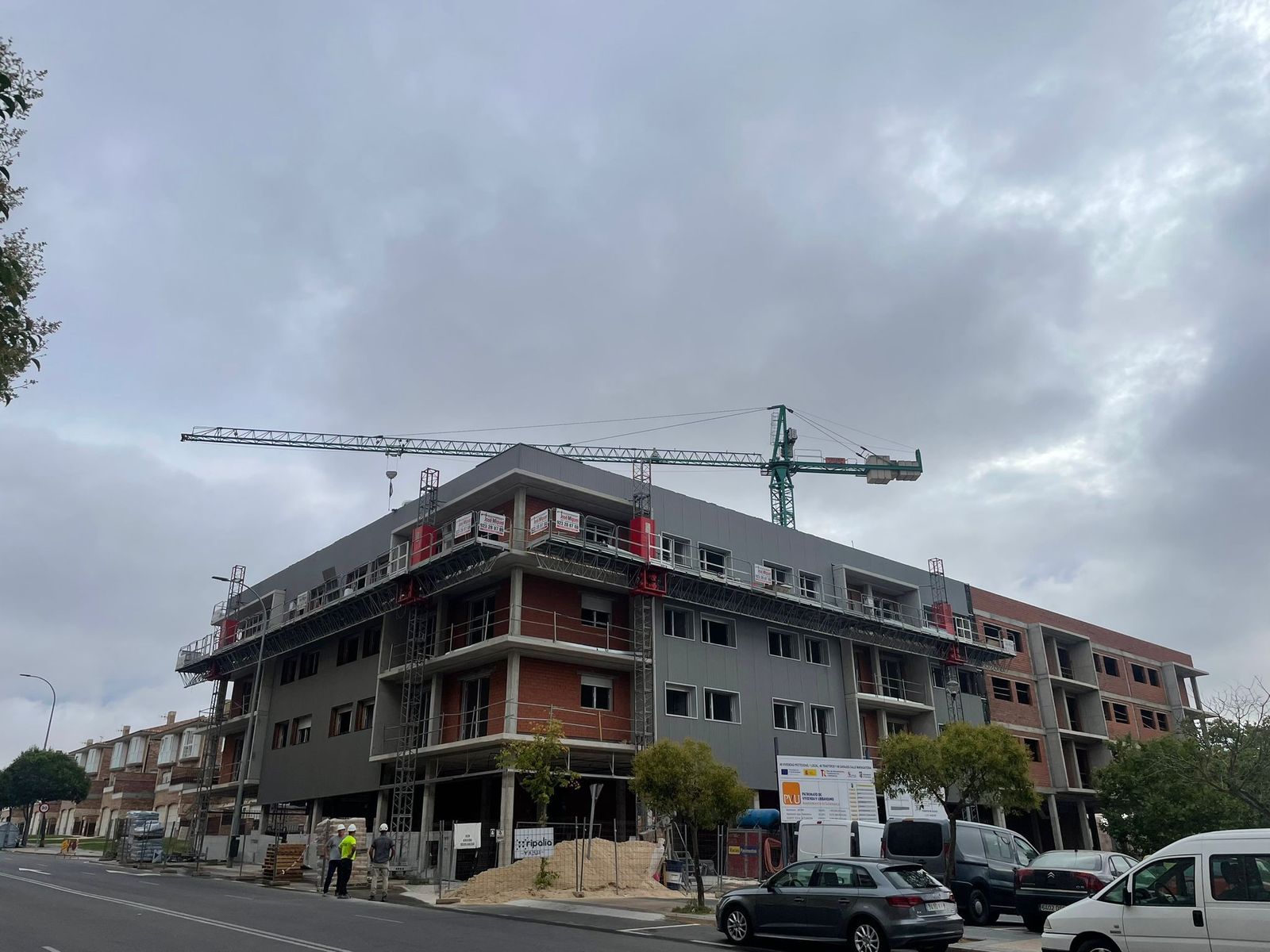 Viviendas en construcción.