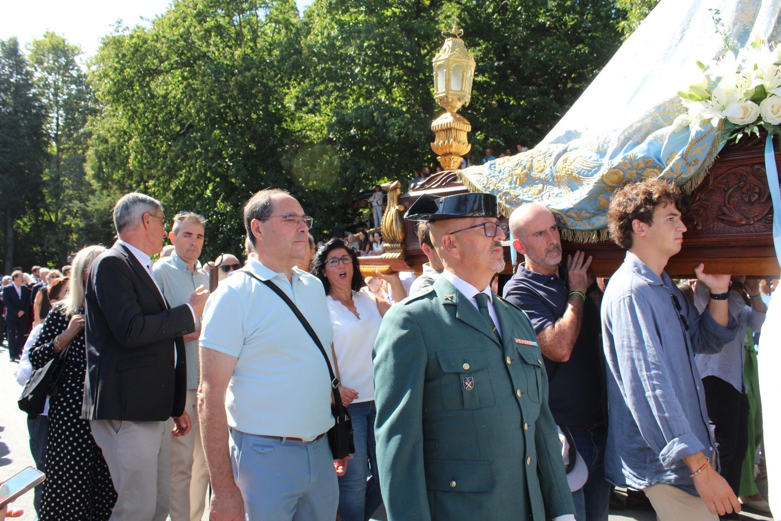 Béjar, misa y procesión en el santuario de Nuestra Señora del Castañar