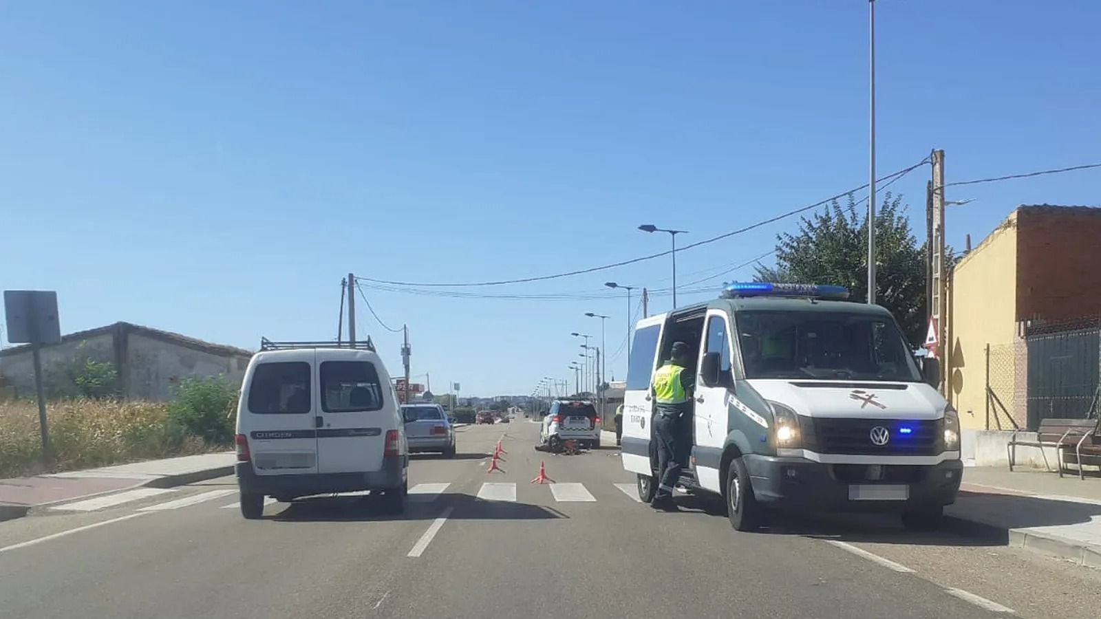 Imagen de archivo en la CL-612 en Monfarracinos