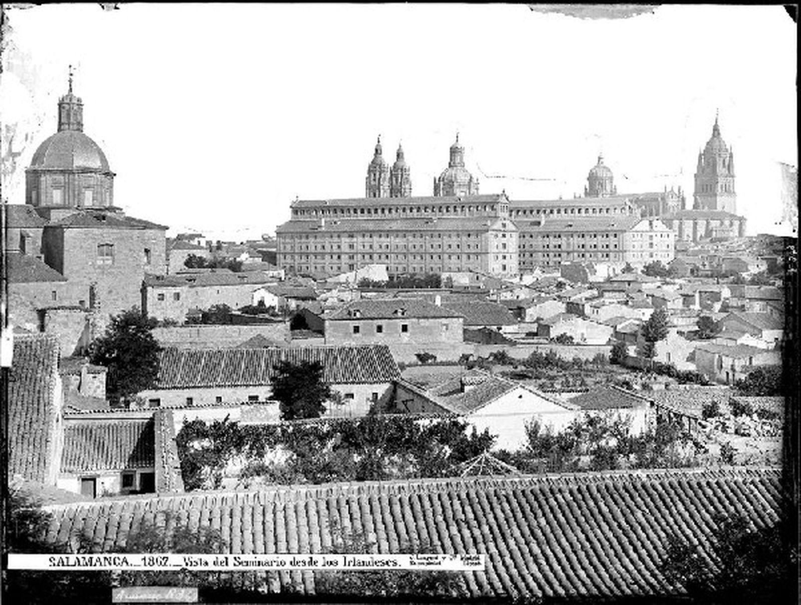 SALAMANCA- Vista general entre 1860 y 1886 J.Laurent. Instituto del Patrimonio Cultural de España