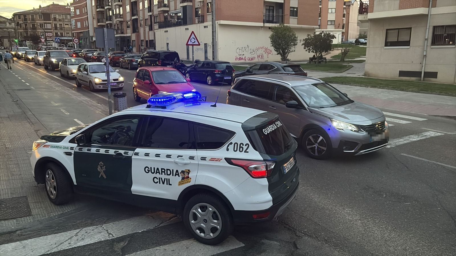 Imagen de la Guardia Civil en la zona