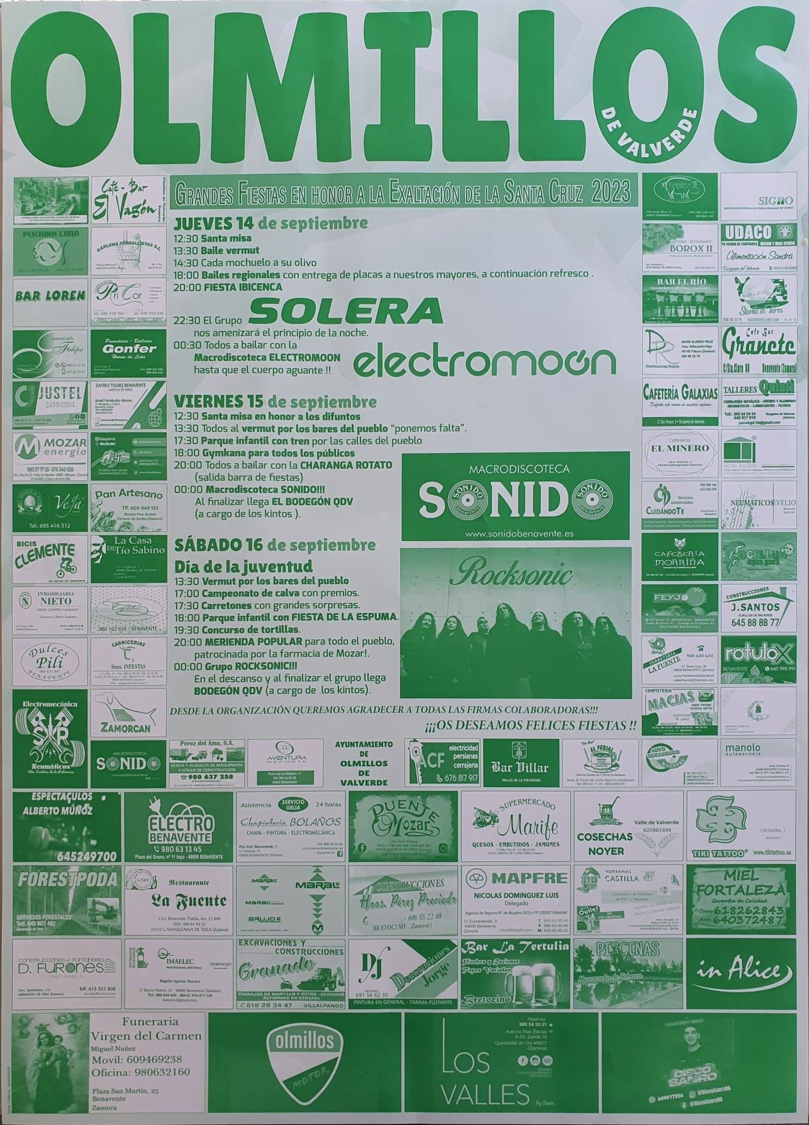 Cartel Olmillos de Valverde