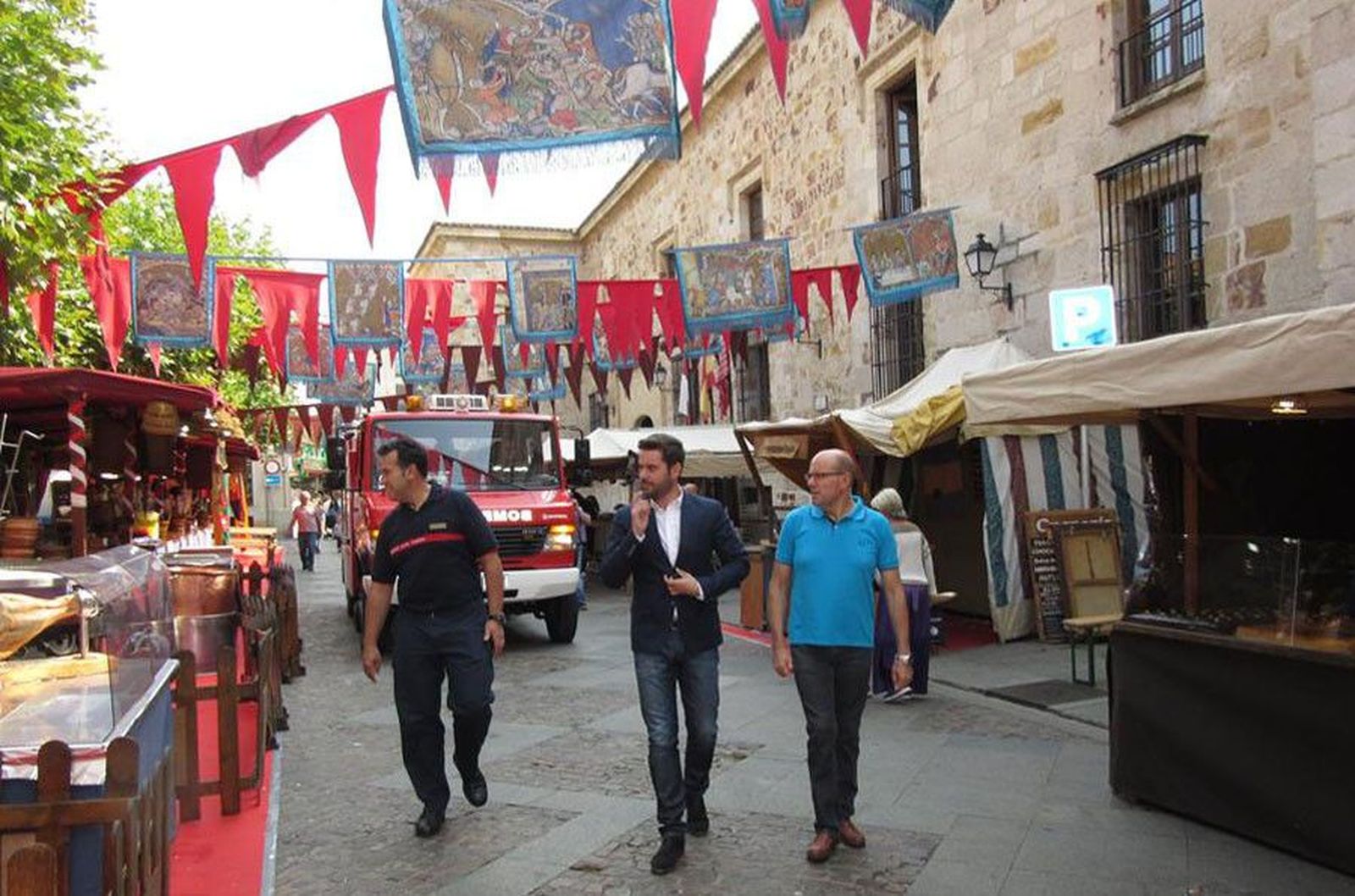 02Ayto.Zamora.080917SeguridadCiudadanasupervisaMercadoMedieval