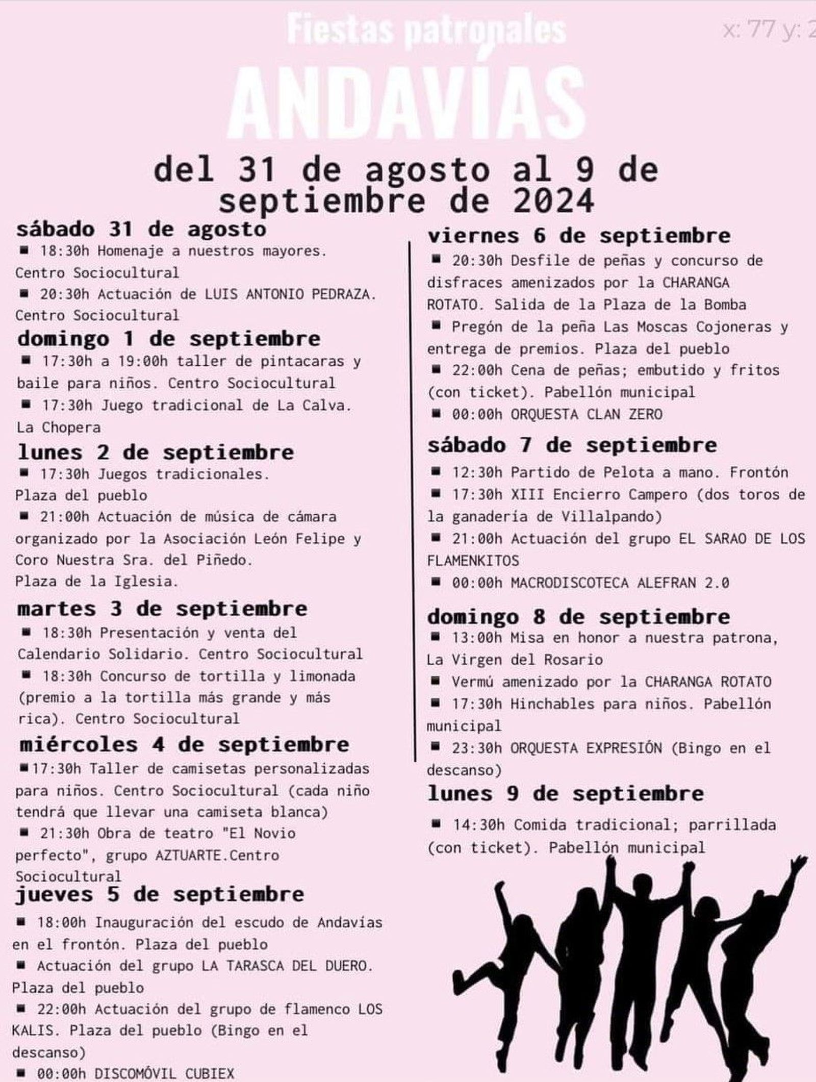 Fiestas patronales de Andavías.