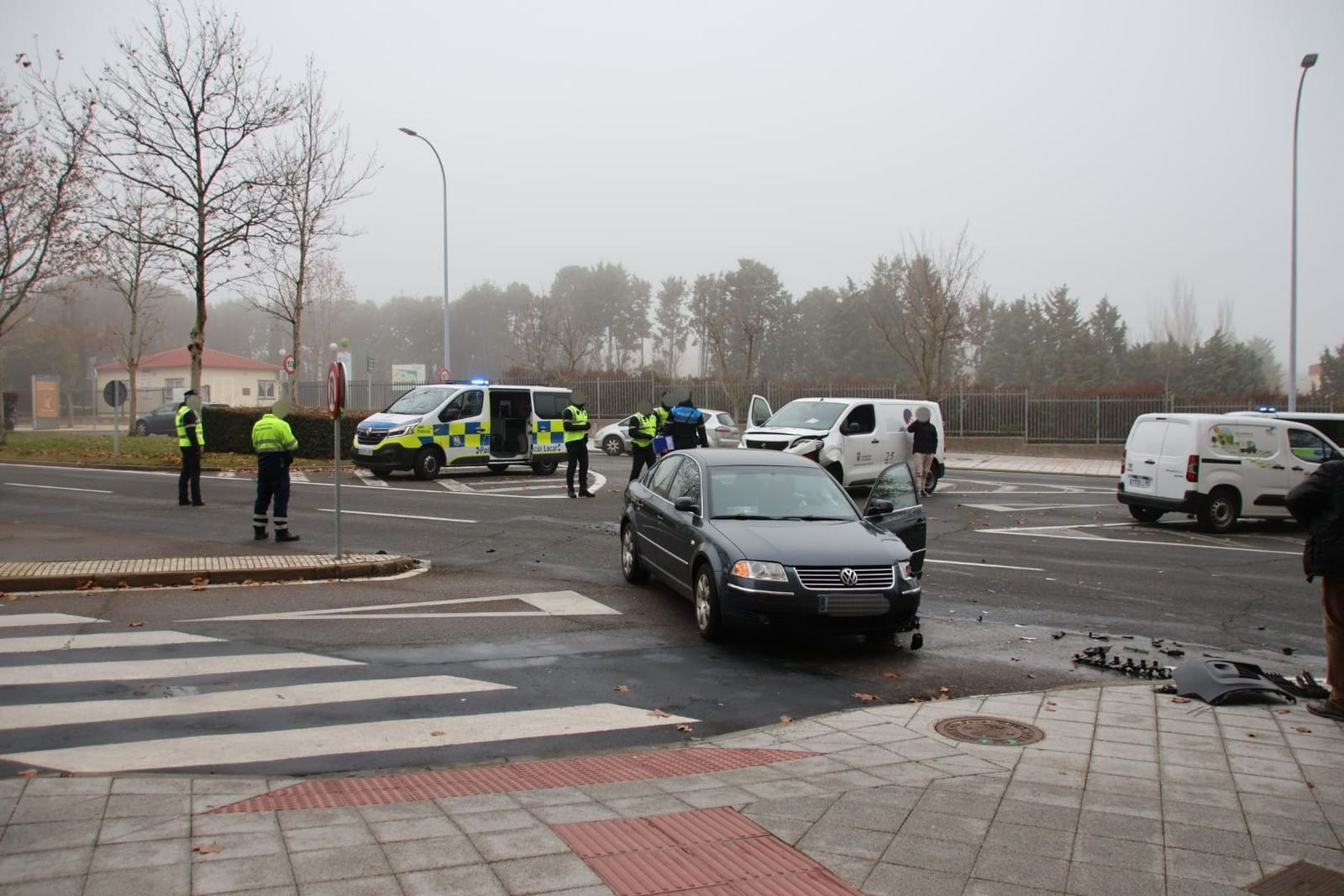 Accidente en la avenida Vicente del Bosque