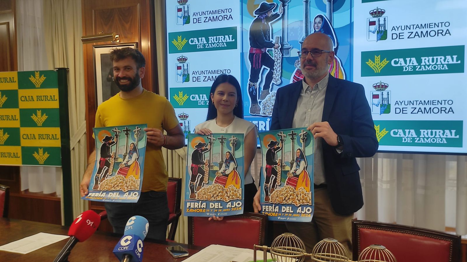 Sorteo del primer puesto de la Feria del Ajo.