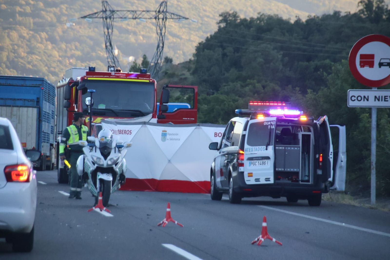 Fallece una mujer tras sufrir un grave accidente en Vallejera de Riofrío