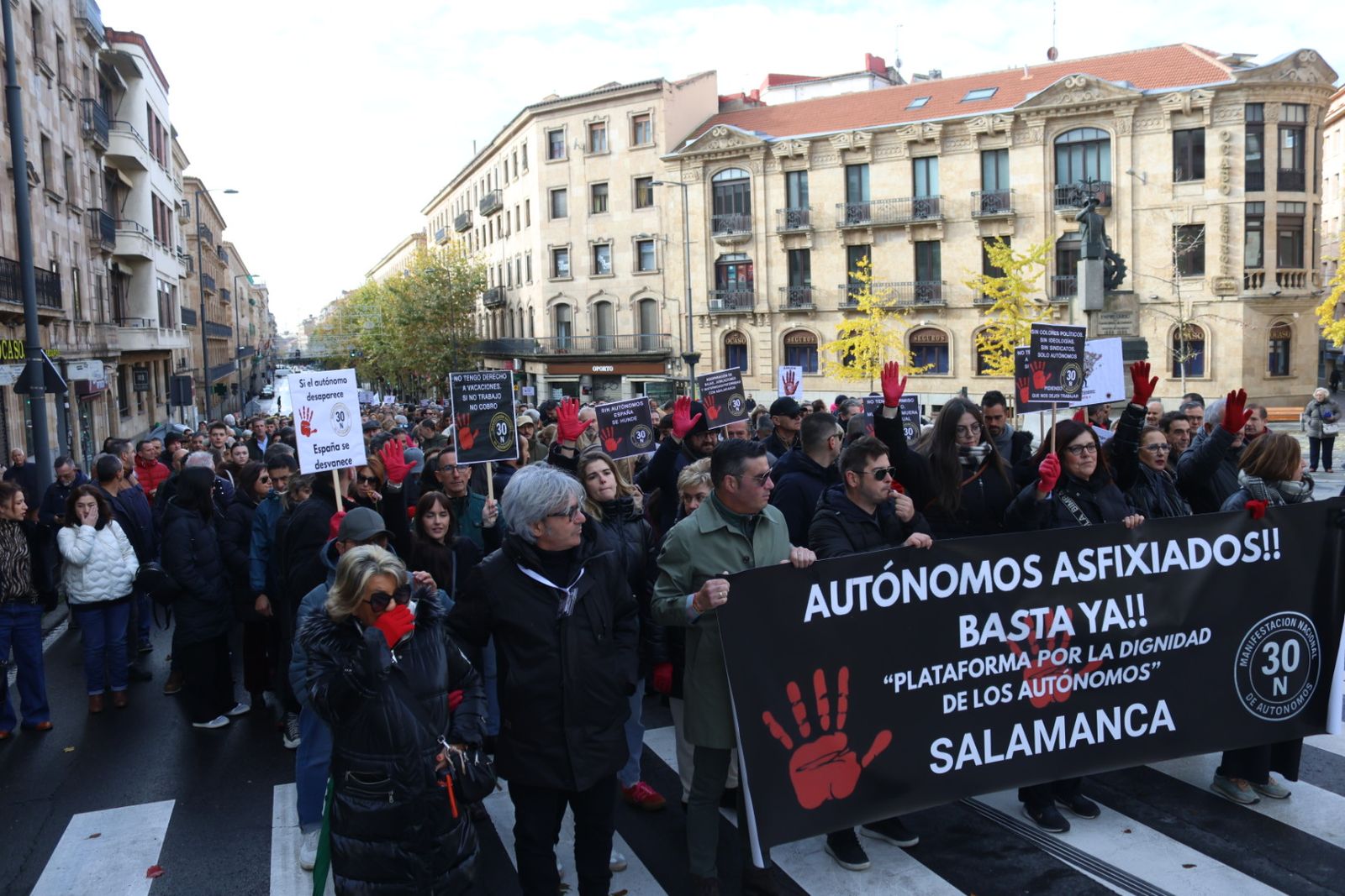 Manifestación de Autónomos por el 30N