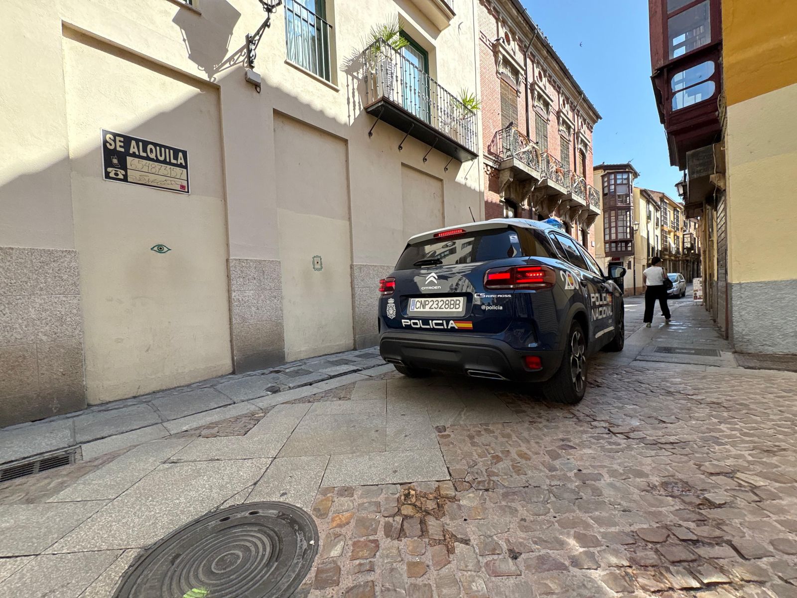 Policía Nacional durante San Pedro en Zamora