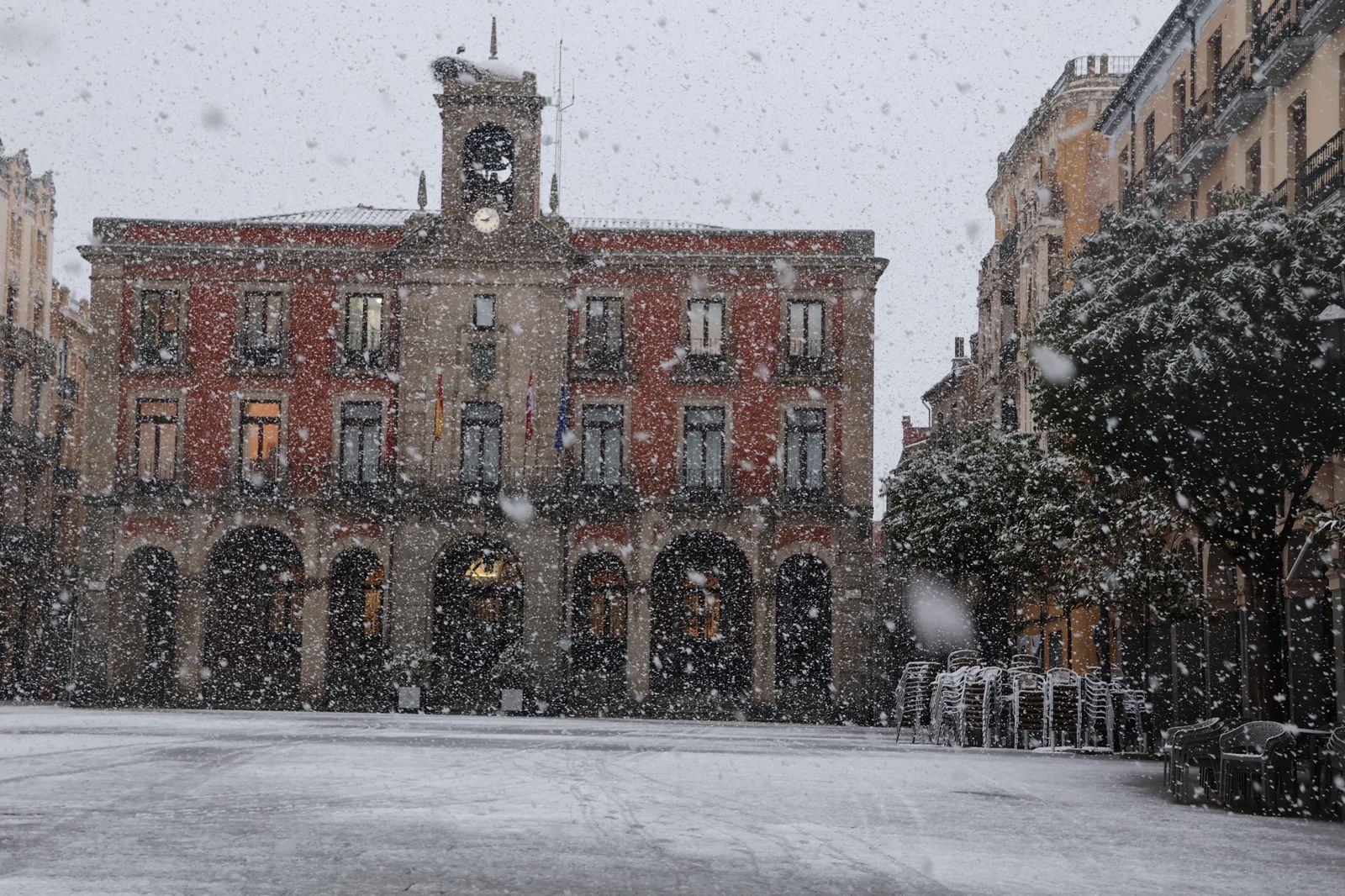 GALERÍA | Nieve en Zamora capital este miércoles