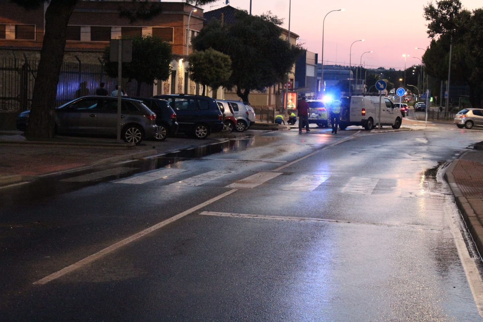 Un reventón provoca una inundación considerable en la Salle