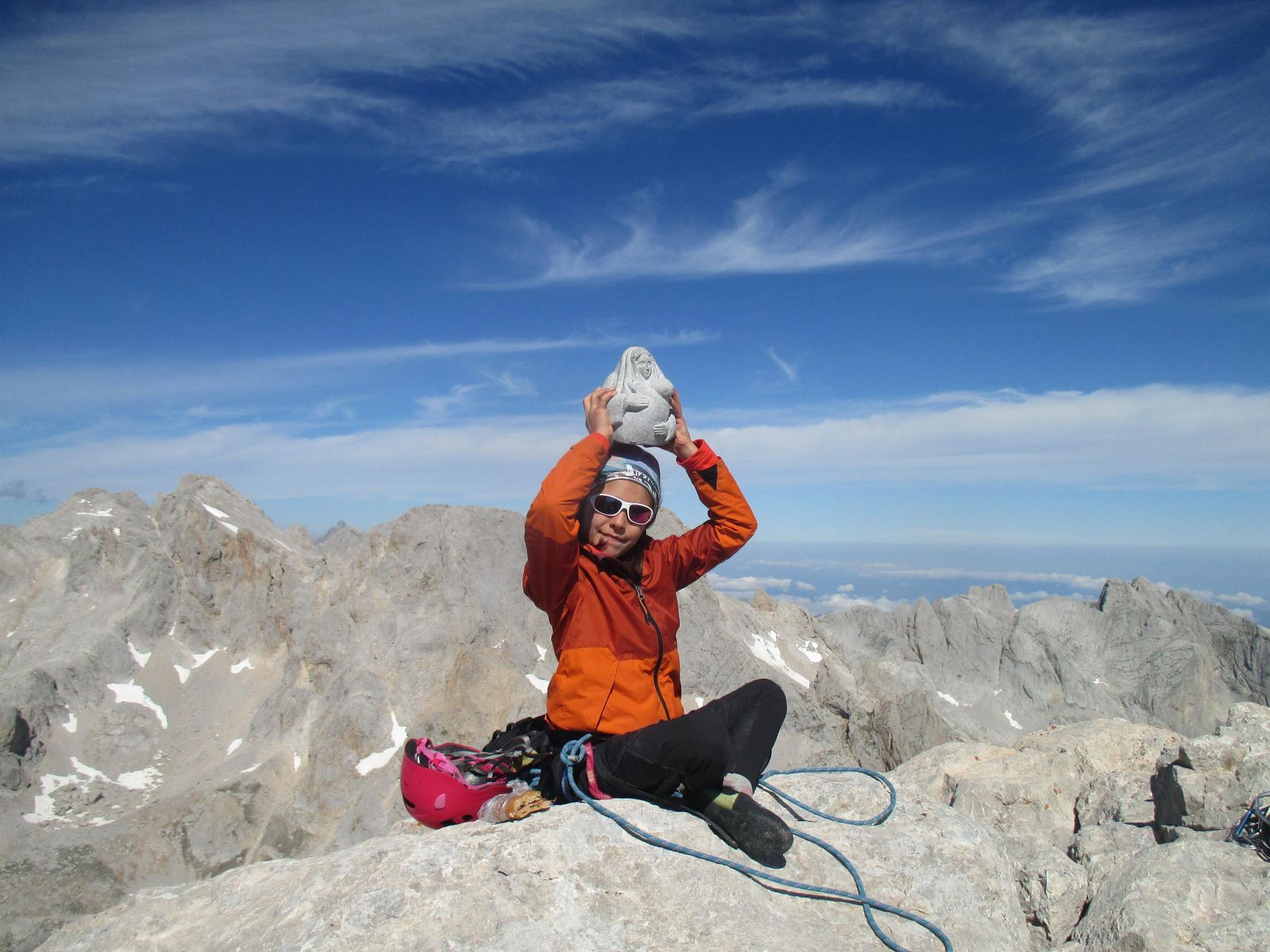 Sara en la cumbre
