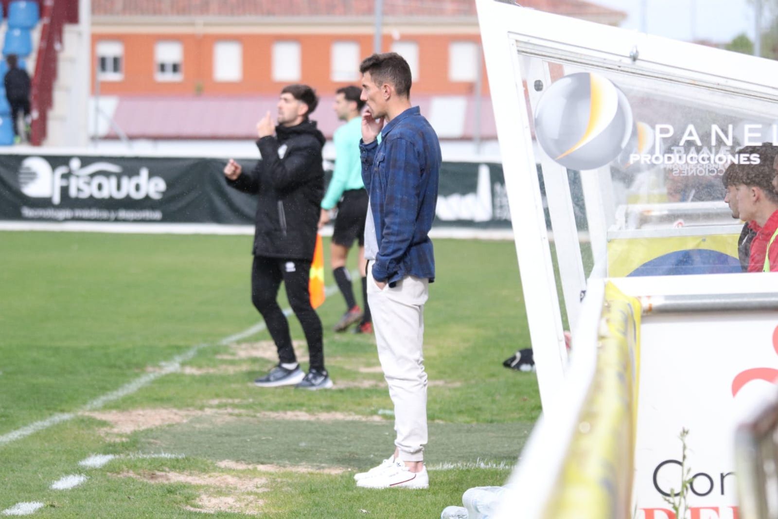Kike Ramos en un partido del Zamora CF B esta temporada