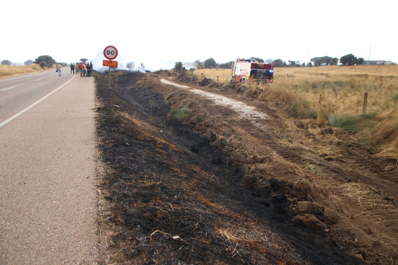 Un incendio de nivel 2 afecta al entorno rural de Martín de Yeltes