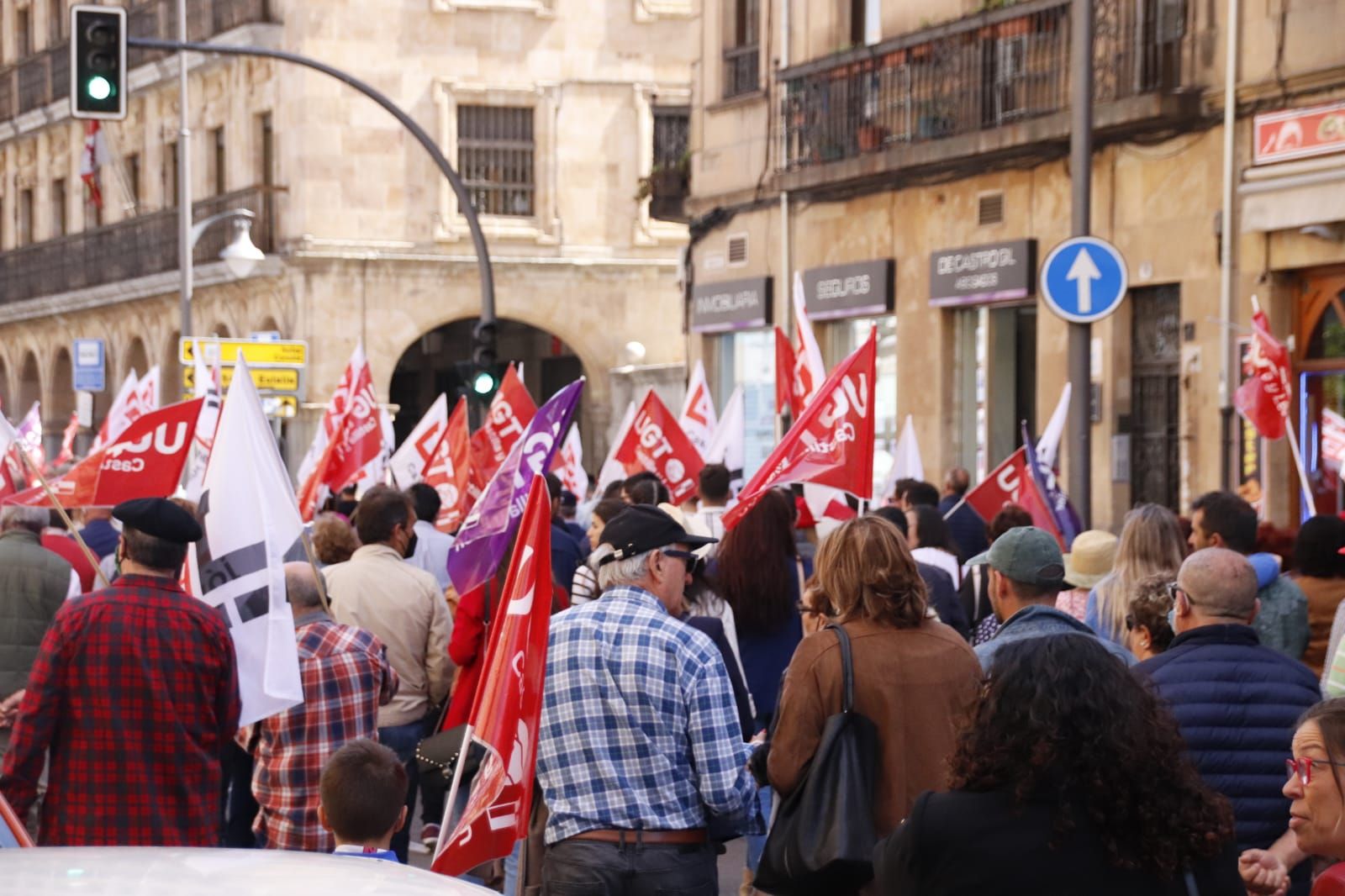 Manifestación de CCOO y UGT por el Día del Trabajador