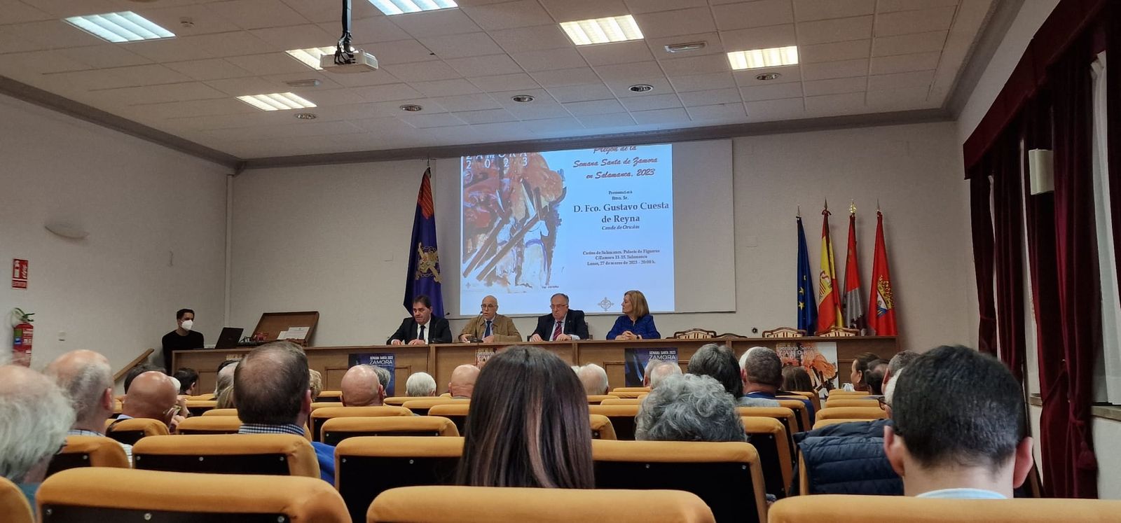 Imagen del pregón de la Semana Santa en Salamanca