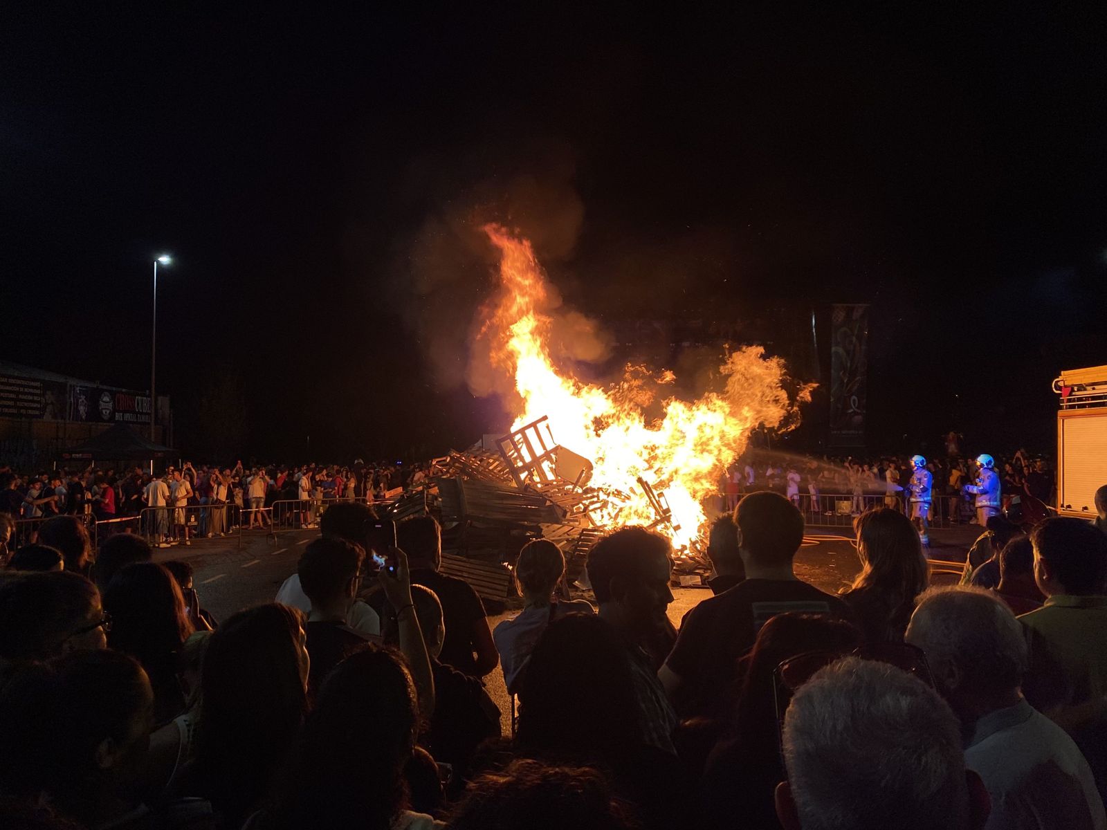 Hoguera de San Juan 2024 en Zamora. Foto María Lorenzo