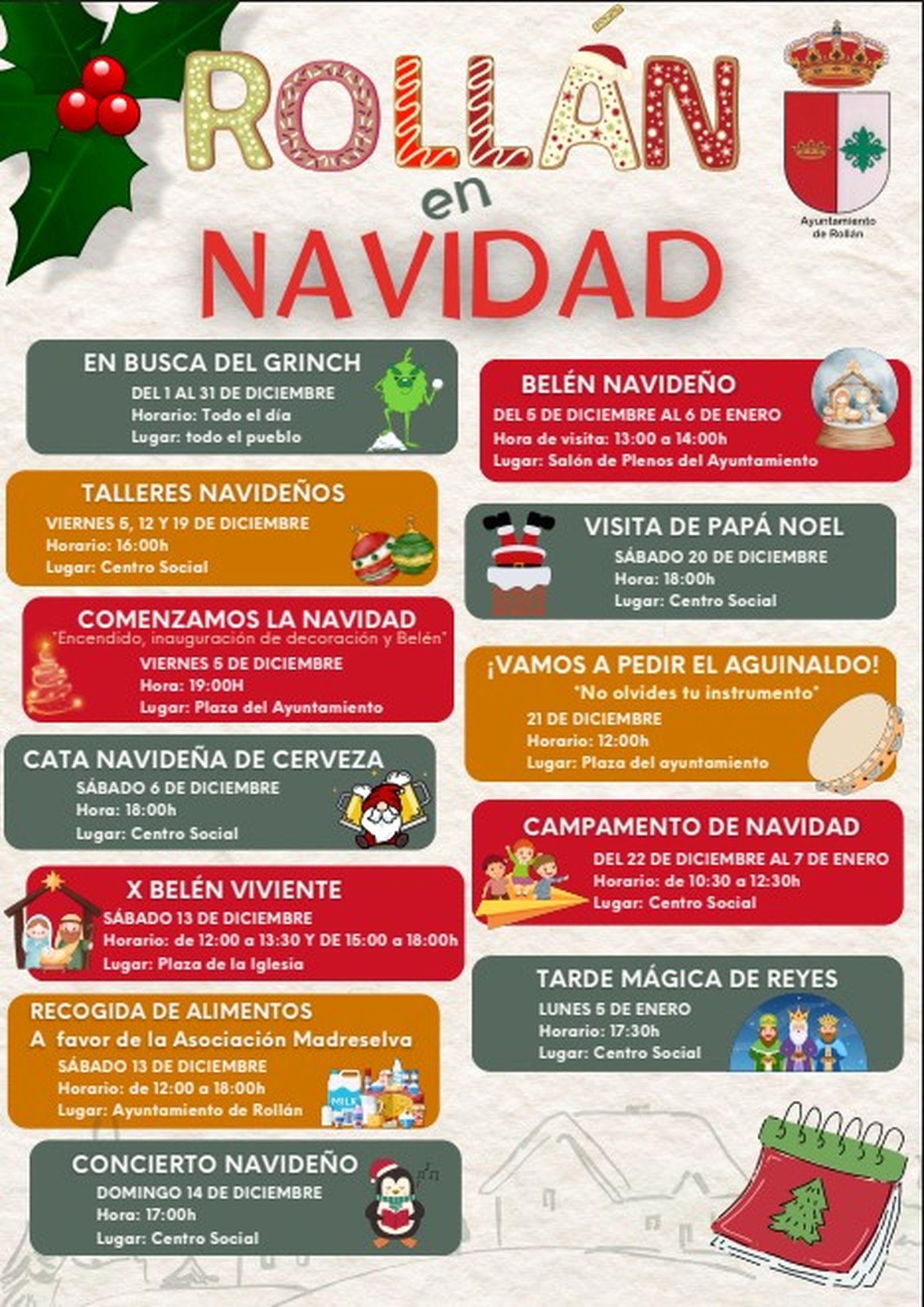 Programa de Navidad en Rollán