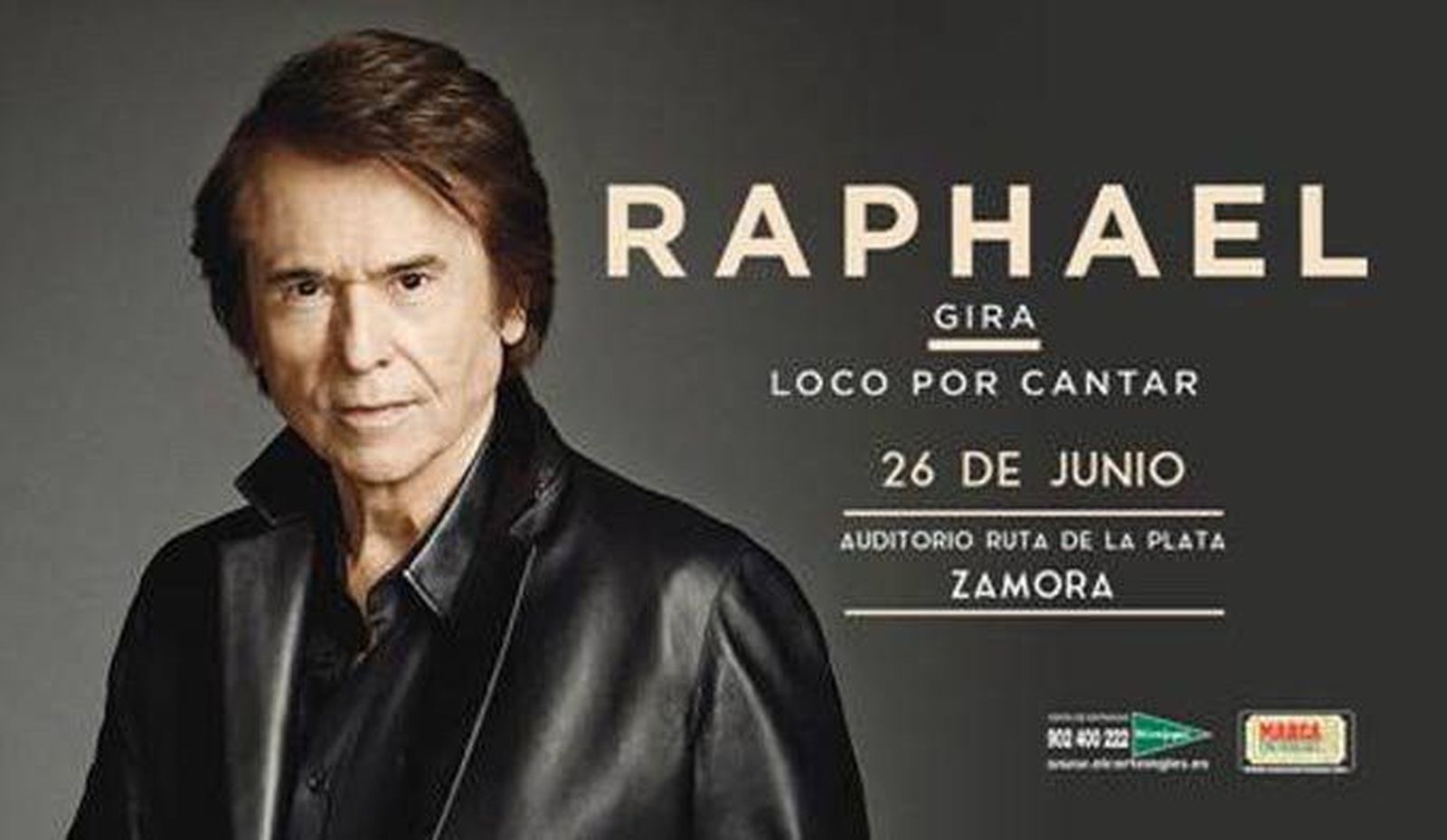 Raphael, loco por cantar en Zamora