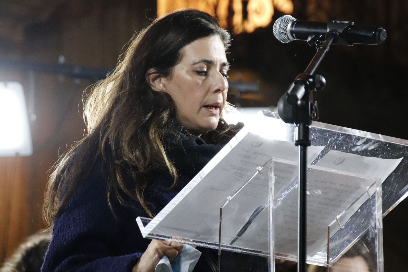 Plaza Mayor. Concentración por el 25  N del Ayuntamiento de Salamanca