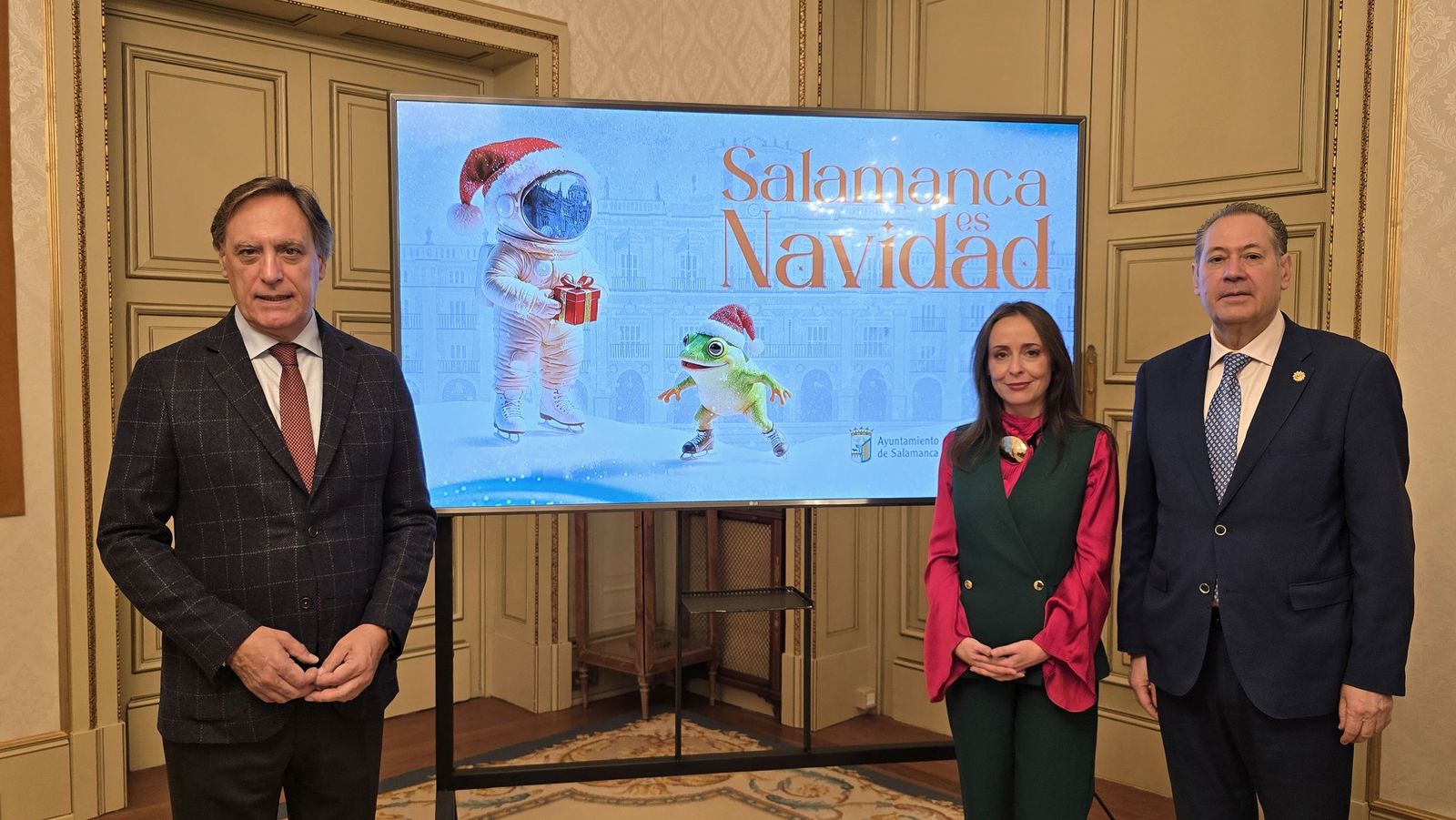 El alcalde de Salamanca, Carlos García Carbayo, presenta la programación de ‘Salamanca es Navidad’