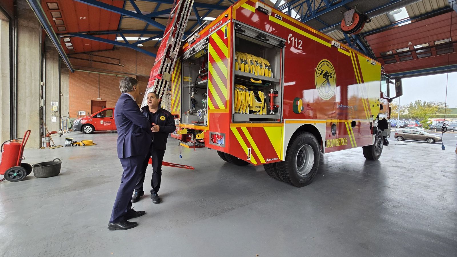 Presentación del nuevo vehículo nodriza del Servicio de Prevención, Extinción de Incendios y Salvamento