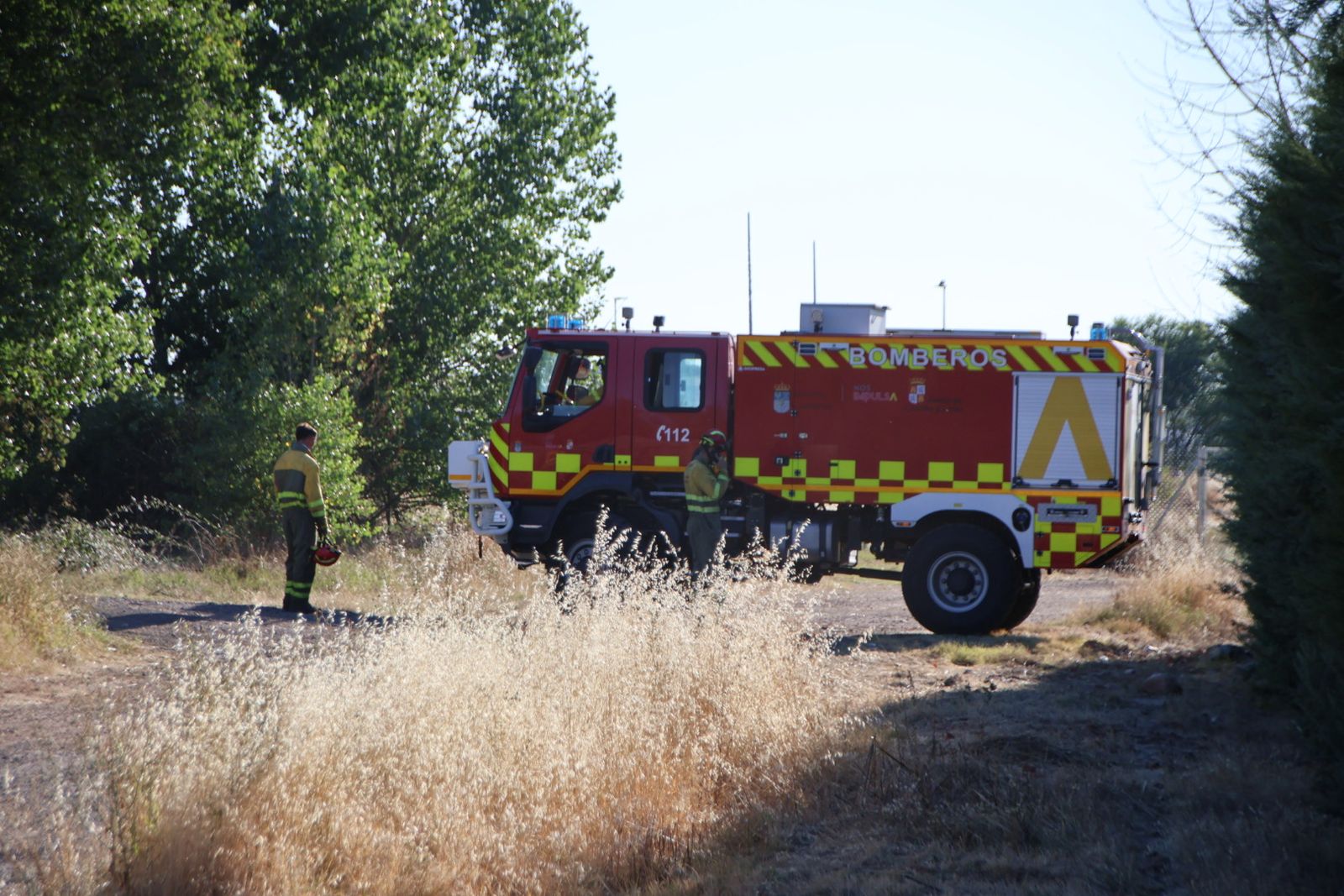 Bomberos en Calle peña ubiña