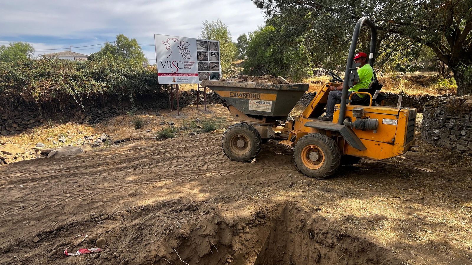 Villa romana de Saelices el Chico inicio obras 2